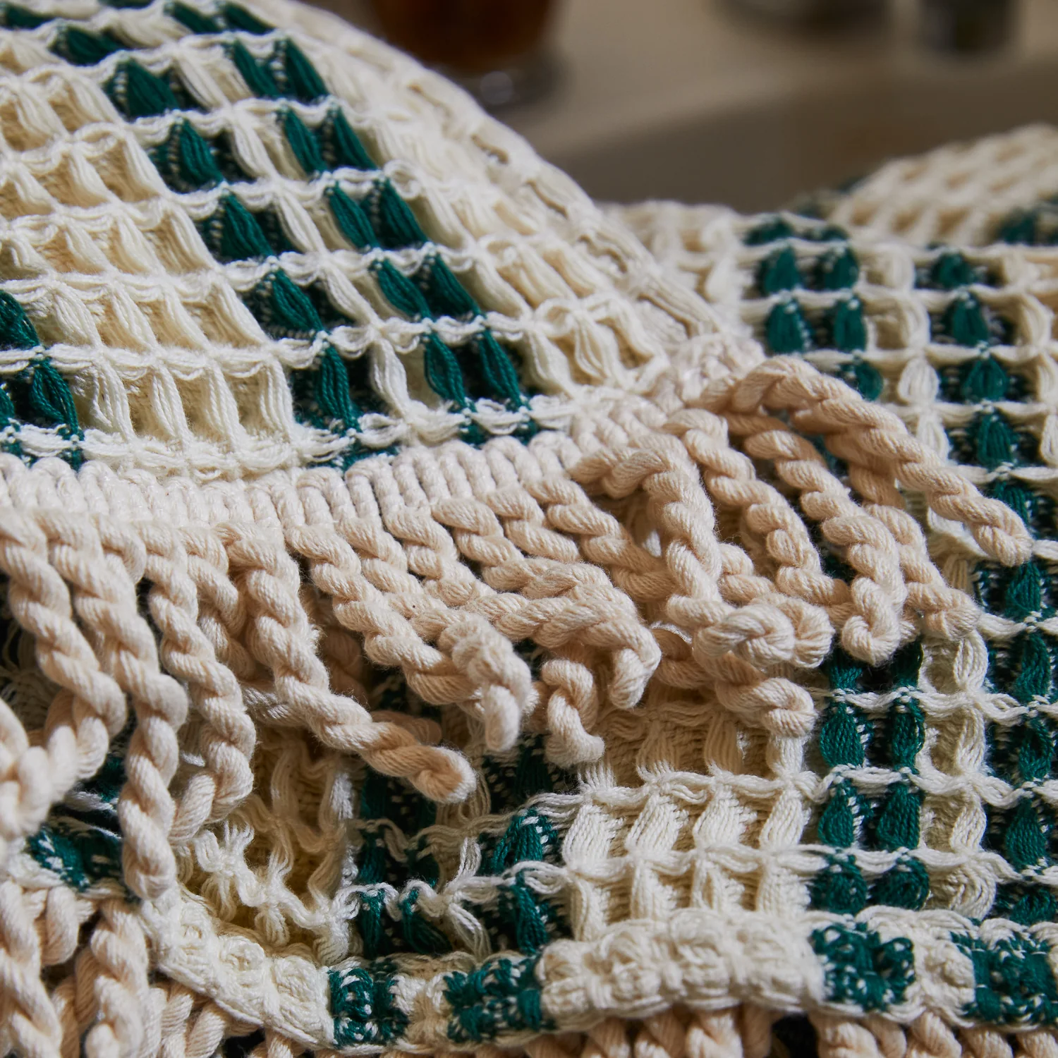 Lucien Waffle Towel - Forest - Image 4