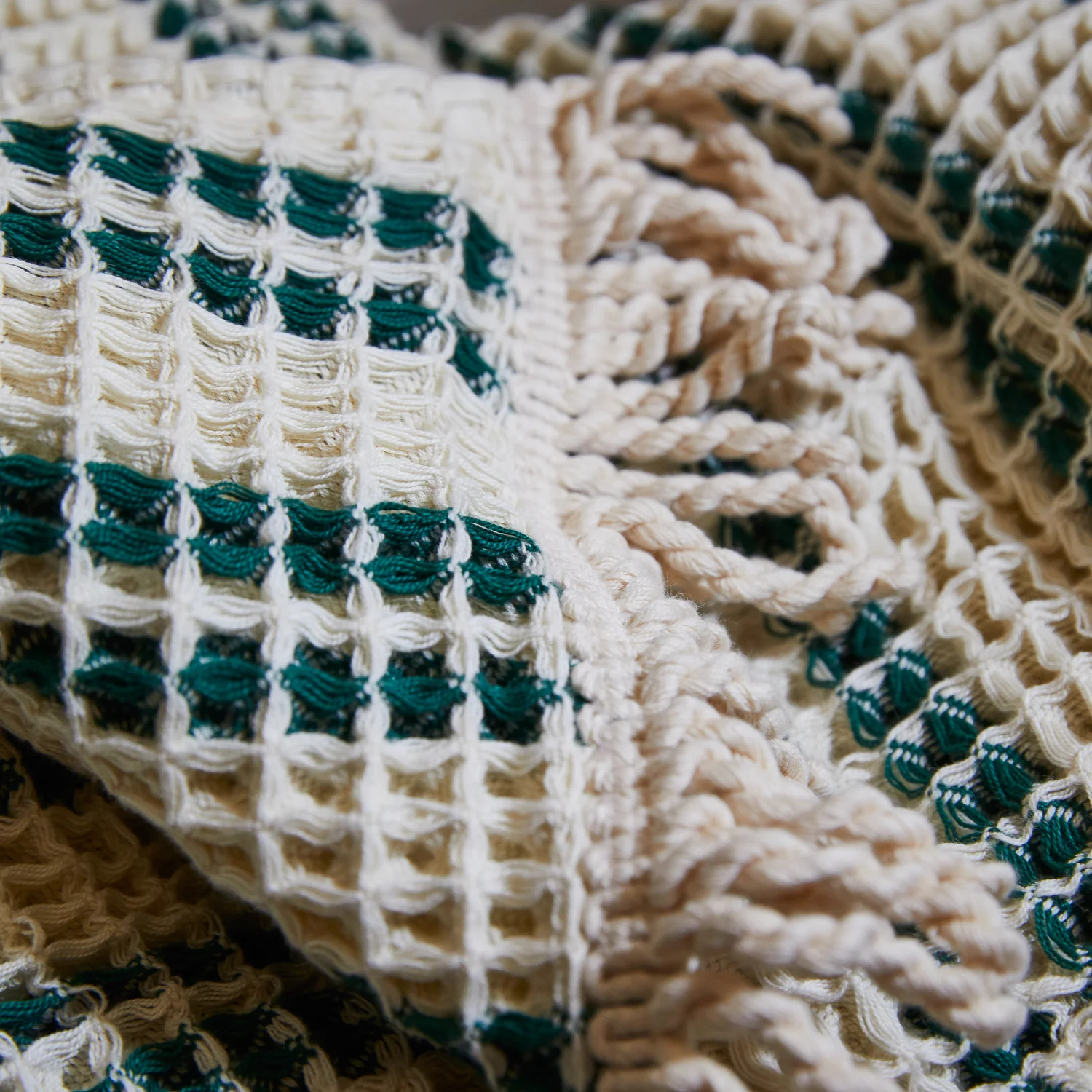 Lucien Waffle Towel - Forest - Image 5