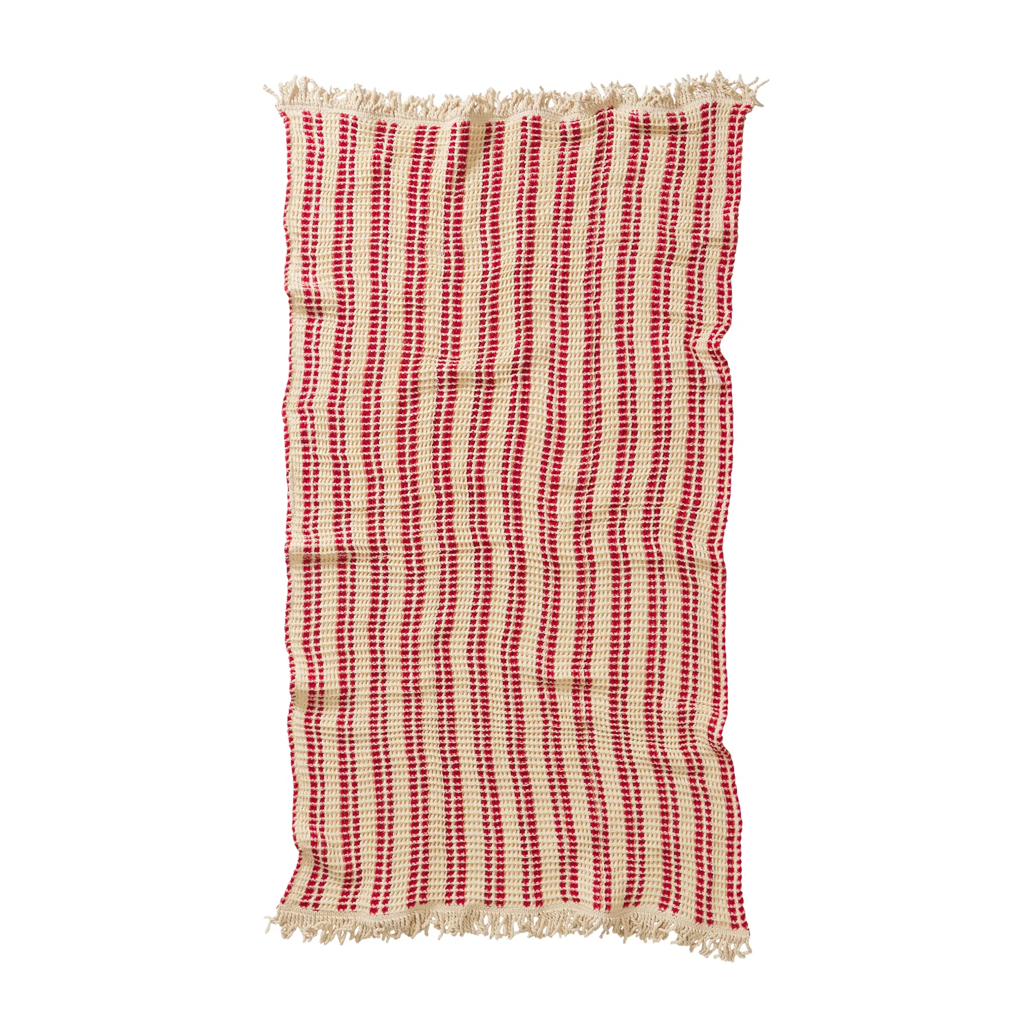 Lucien Waffle Towel - Scarlet