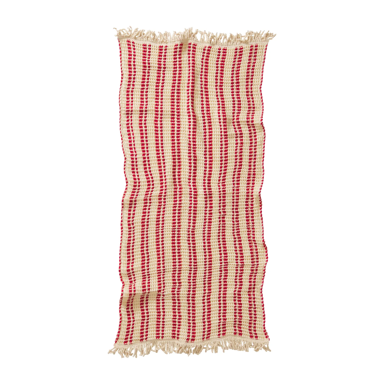 Lucien Waffle Towel - Scarlet - Image 5