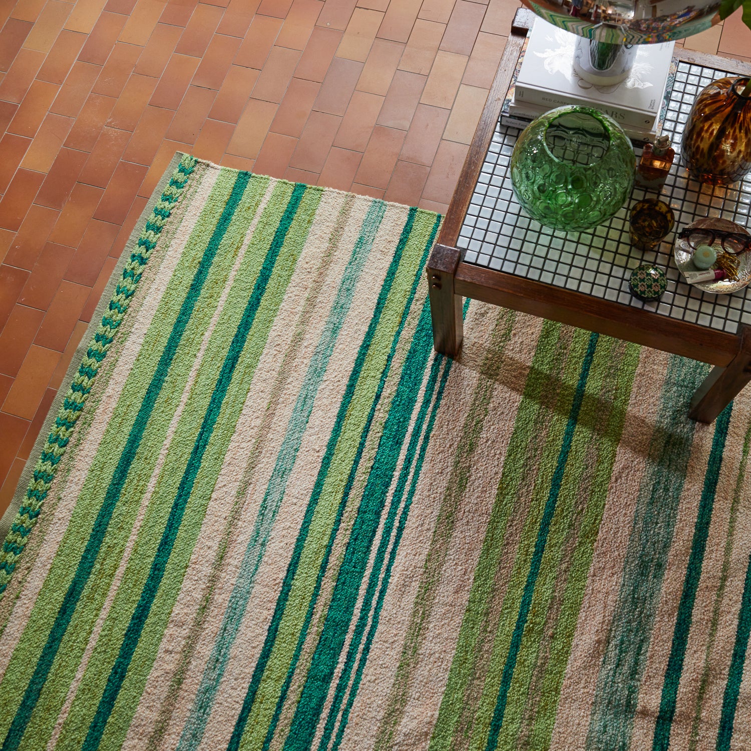 Madalina Woven Rug - Spring Green - Image 3