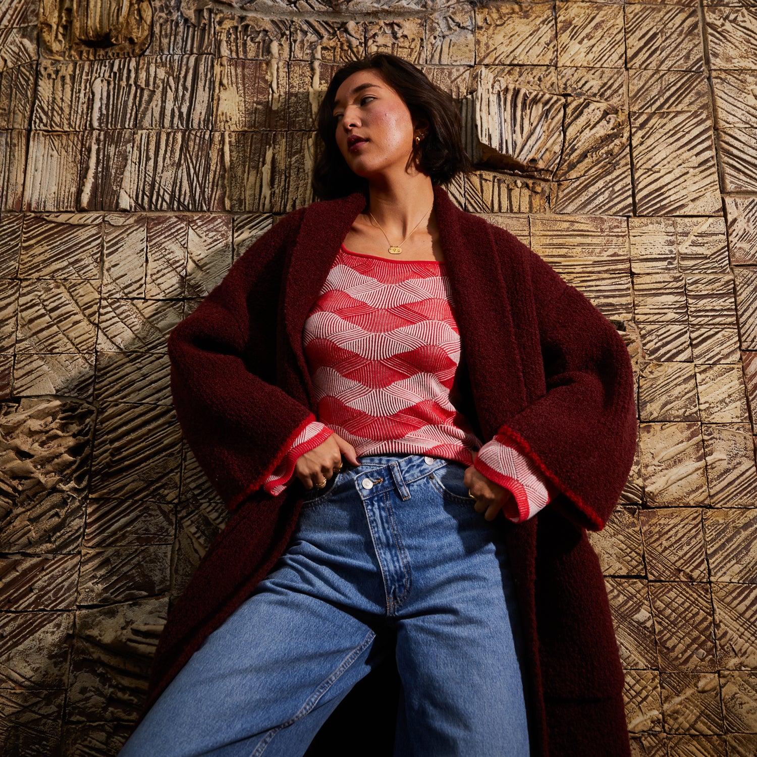 Mai Coatigan - Rosewood - Image 8