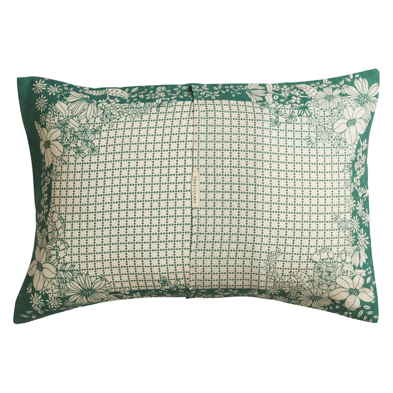 Mallorie Linen Pillowcase Set - Forest - Image 5