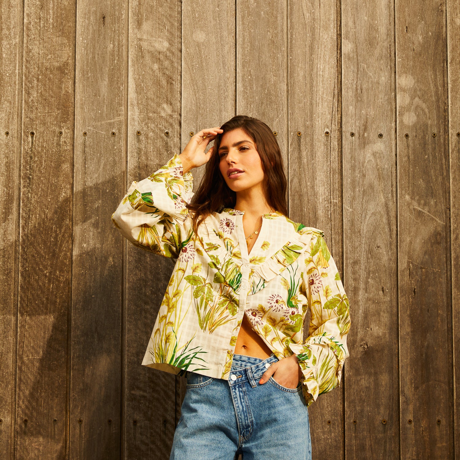 Malorie Frill Blouse - Image 2