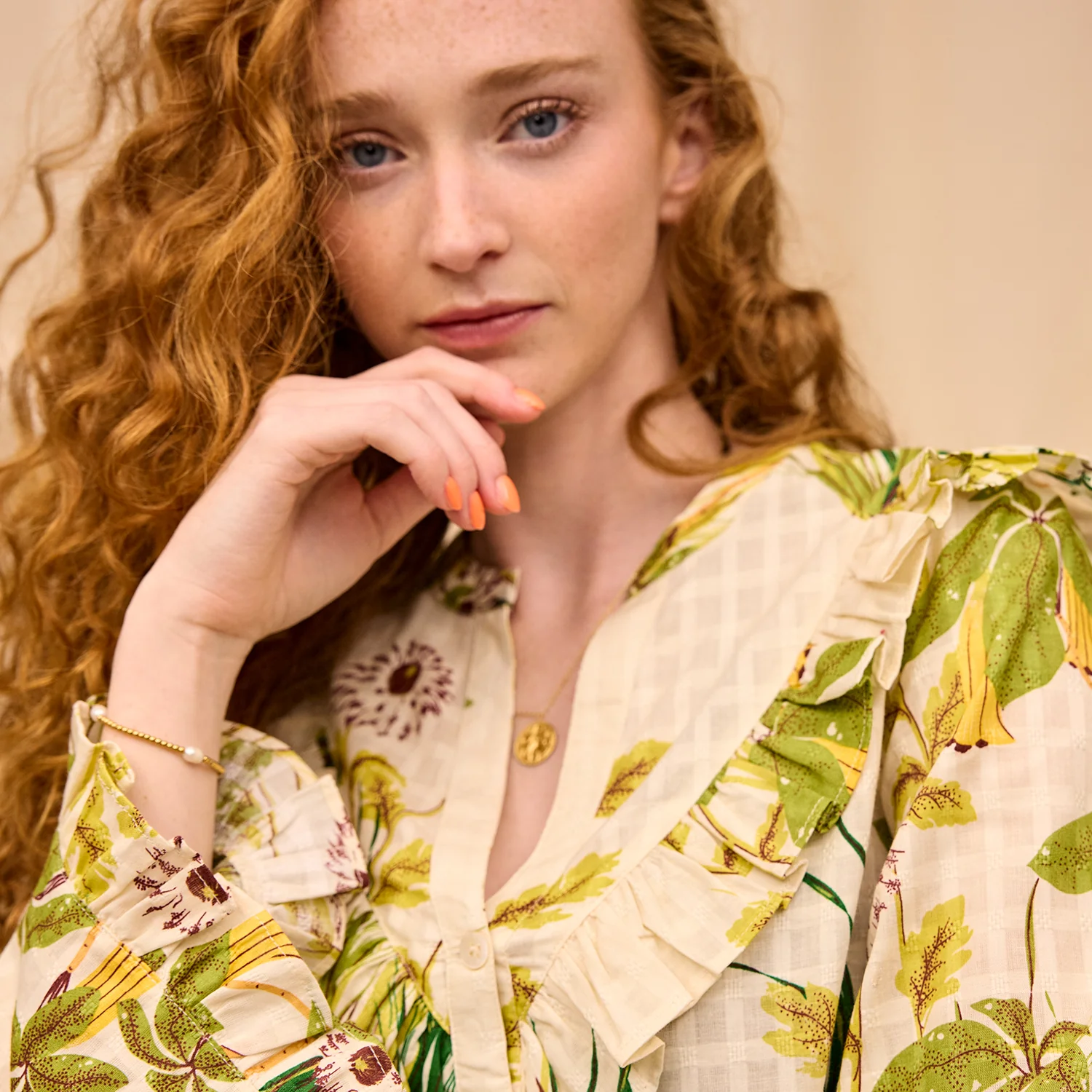 Malorie Frill Blouse - Image 4