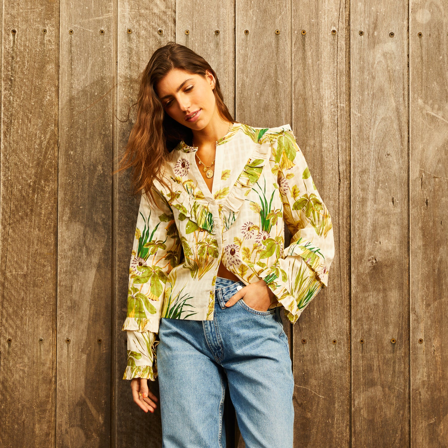 Malorie Frill Blouse - Image 7
