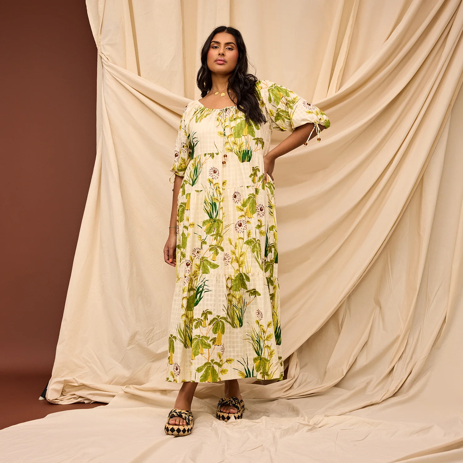 Malorie Tiered Maxi Dress - Image 3