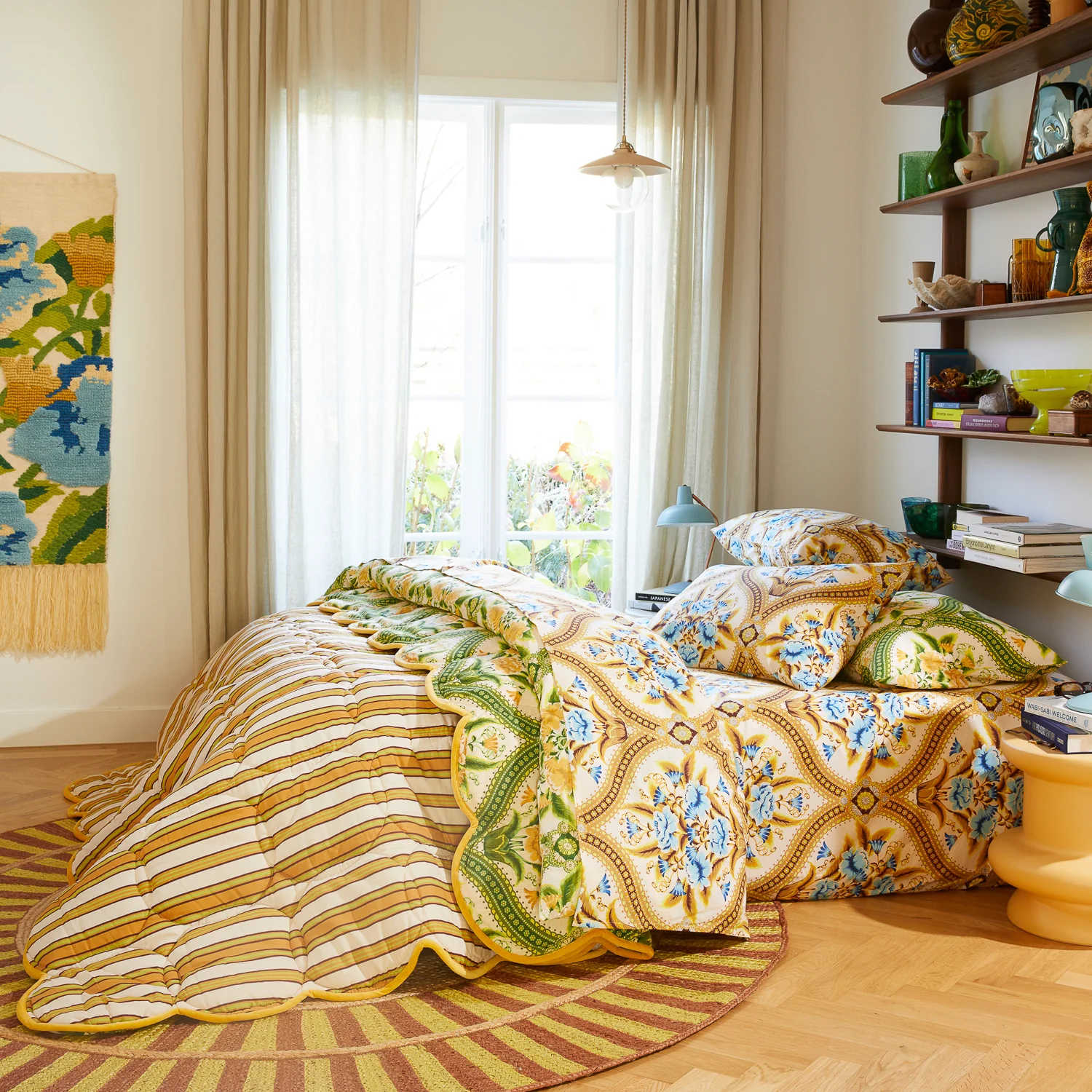 Margaret Cotton Pillowcase Set - Clay - Image 6