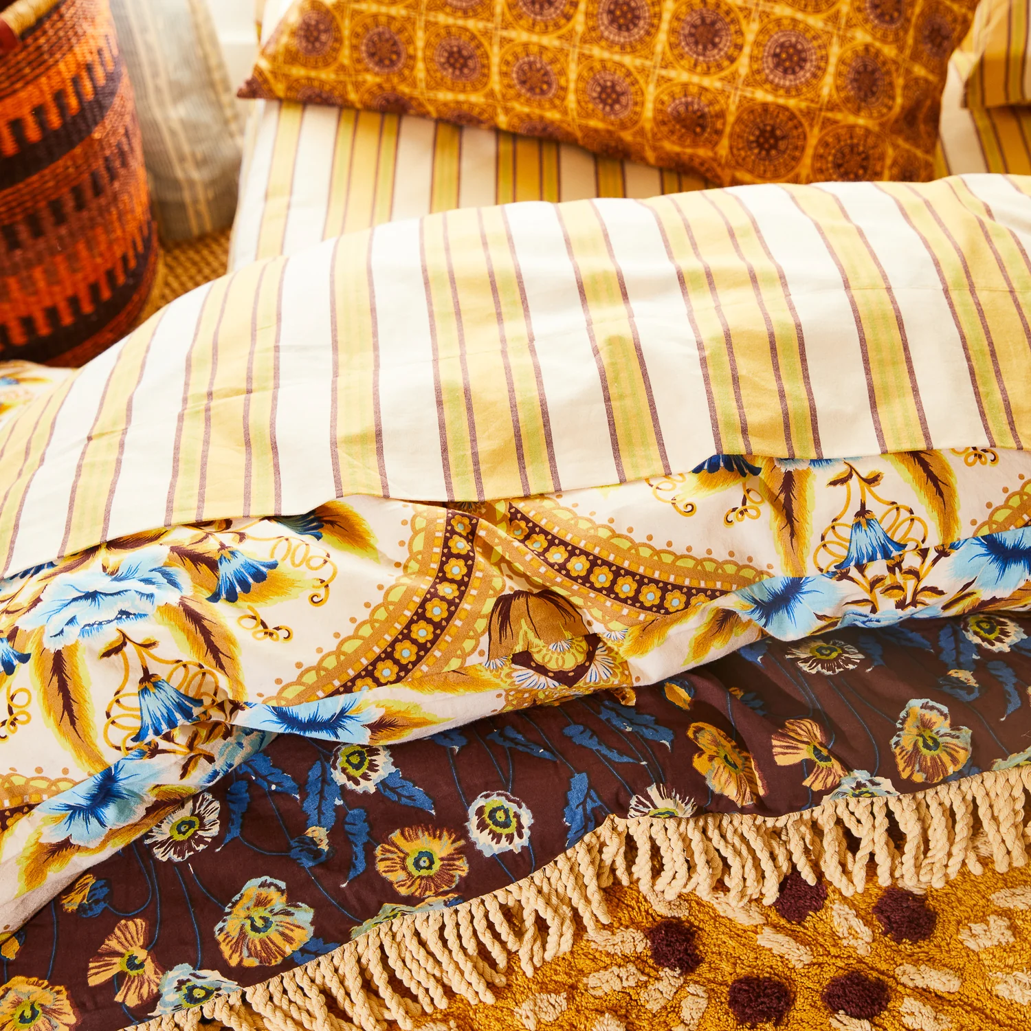 Margaret Cotton Quilt Cover - Clay - Image 6