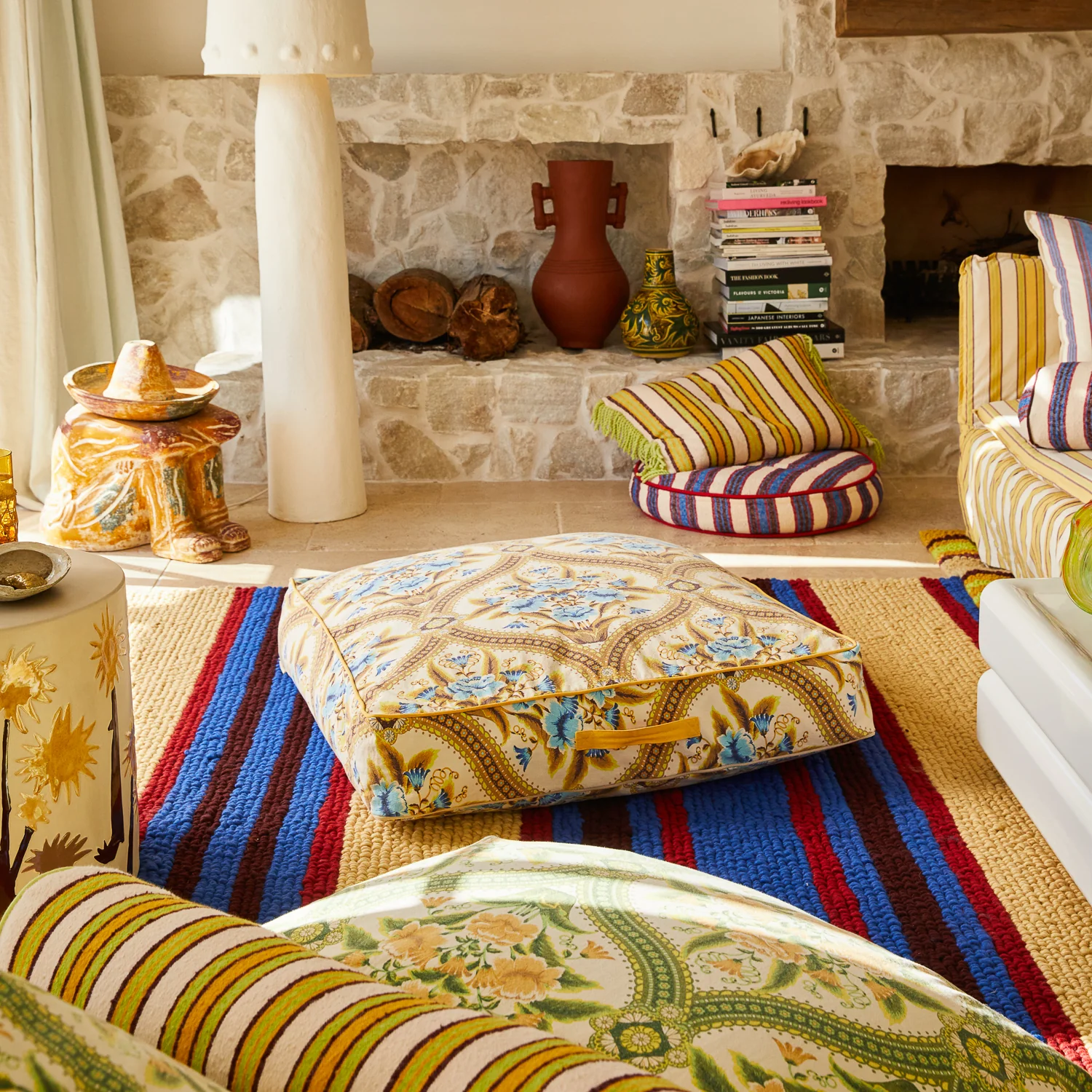 Margaret Floor Cushion - Clay - Image 2