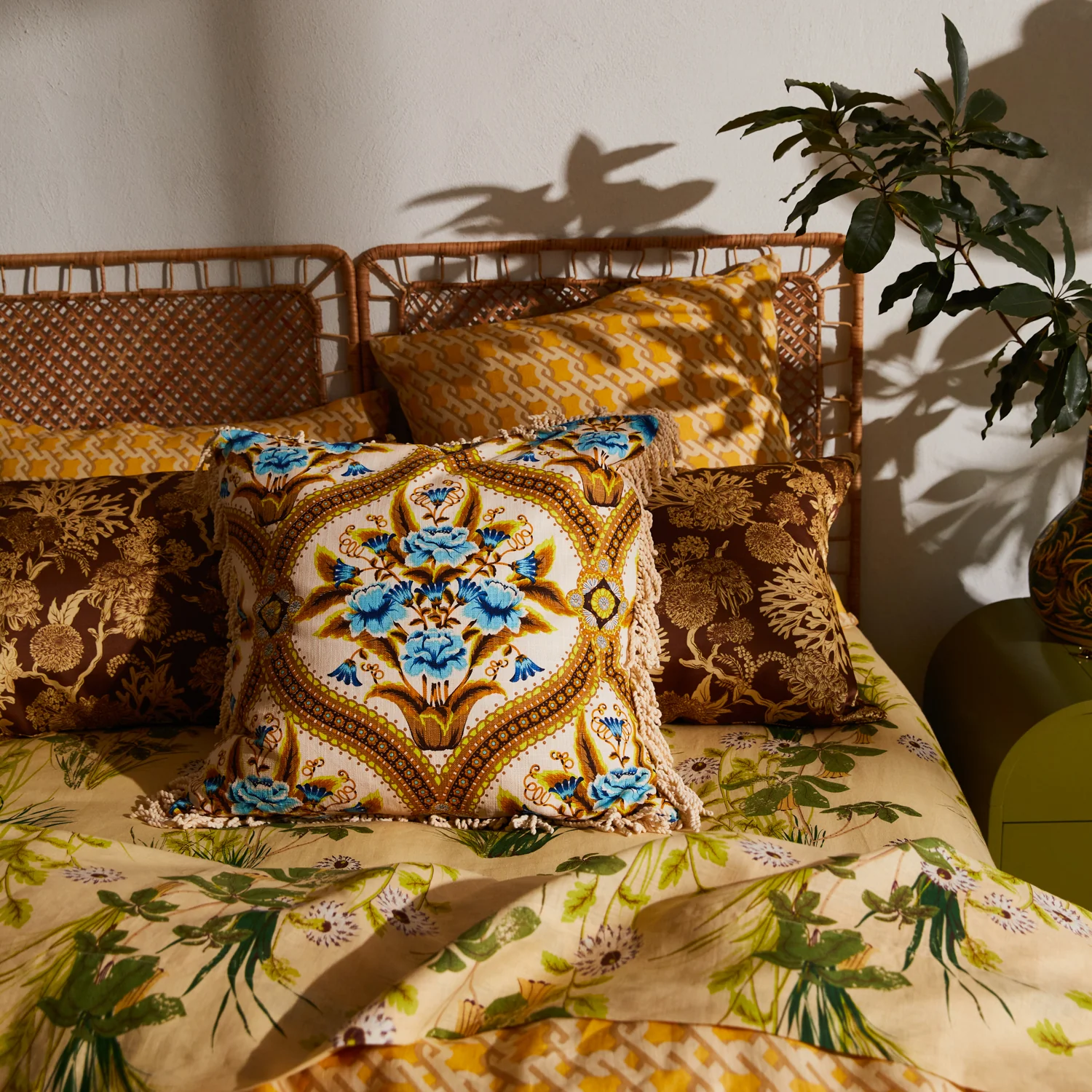 Margaret Fringe Cushion - Clay - Image 2