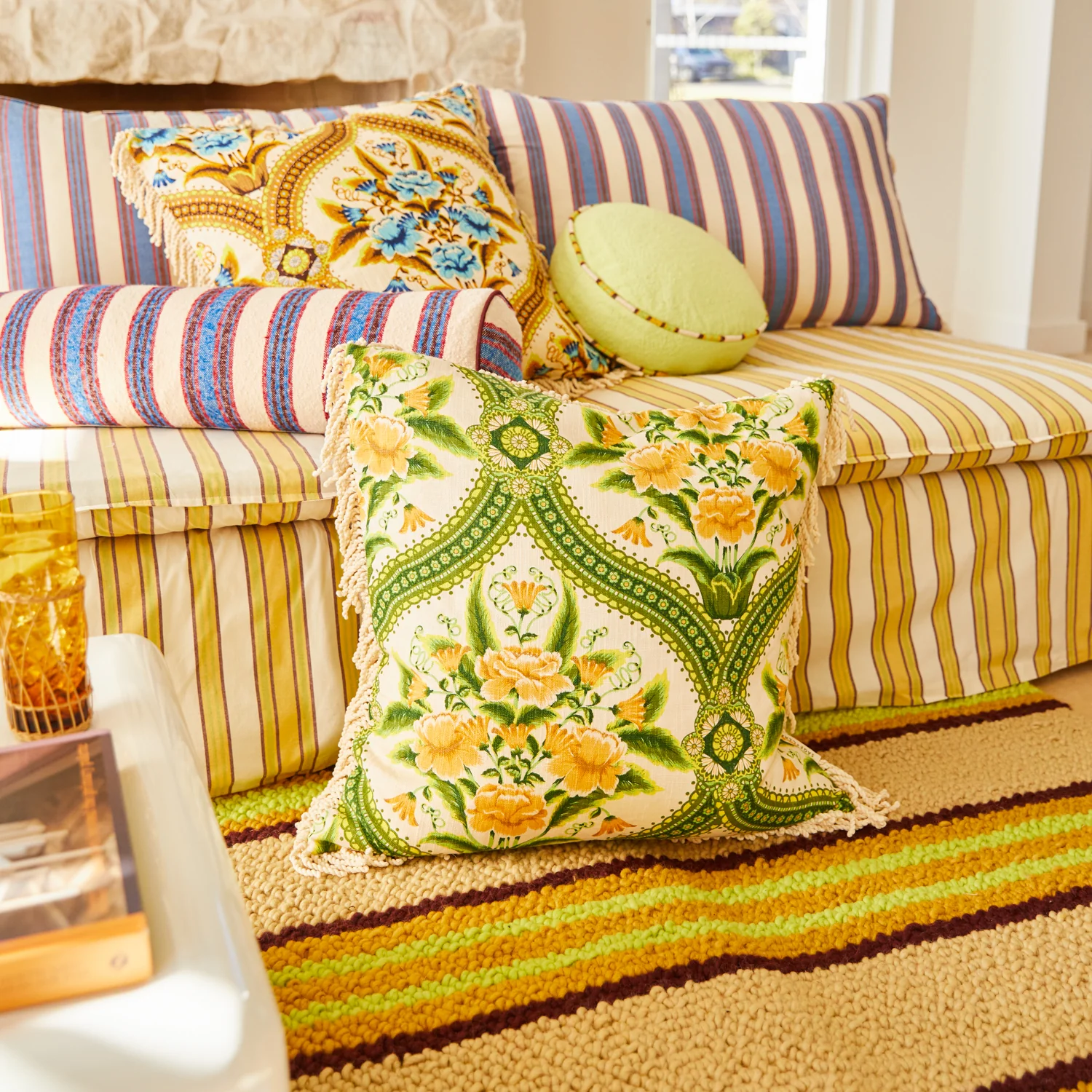 Margaret Fringe Cushion - La Palma - Image 2