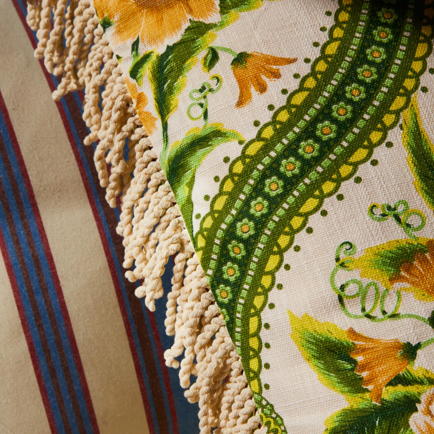 Margaret Fringe Cushion - La Palma - Image 3