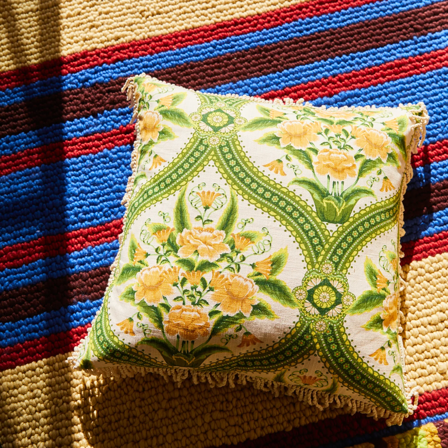 Margaret Fringe Cushion - La Palma - Image 5