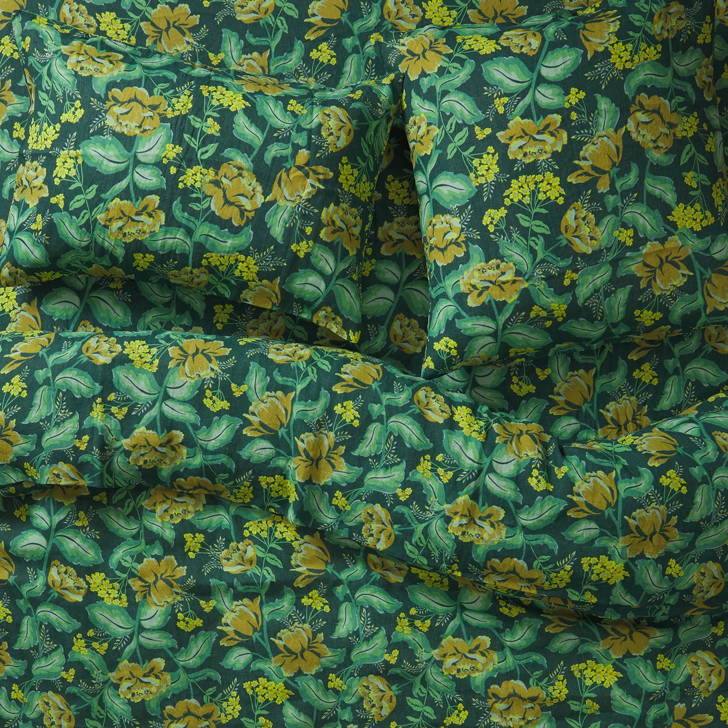 Margot Linen Quilt Cover - Forest - Image 3