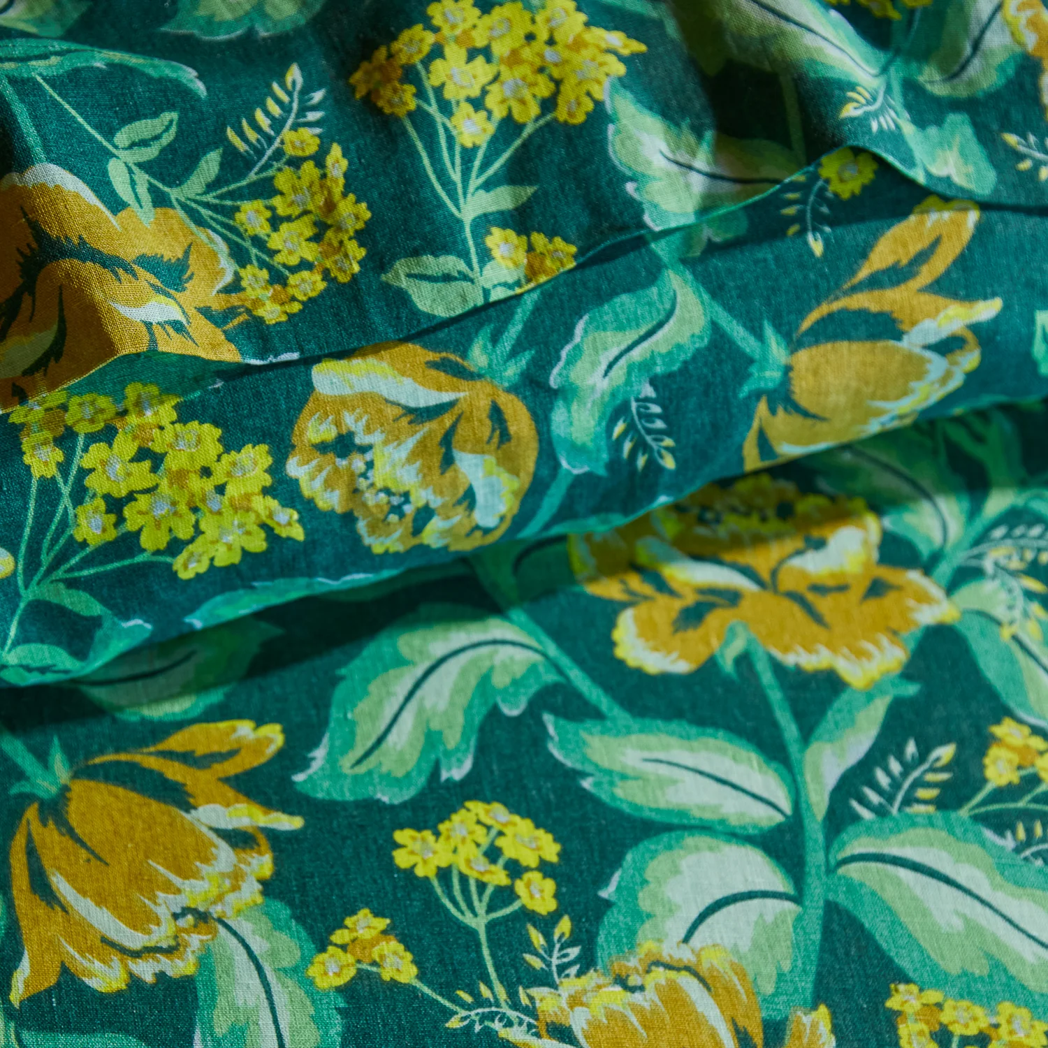 Margot Linen Quilt Cover - Forest - Image 6