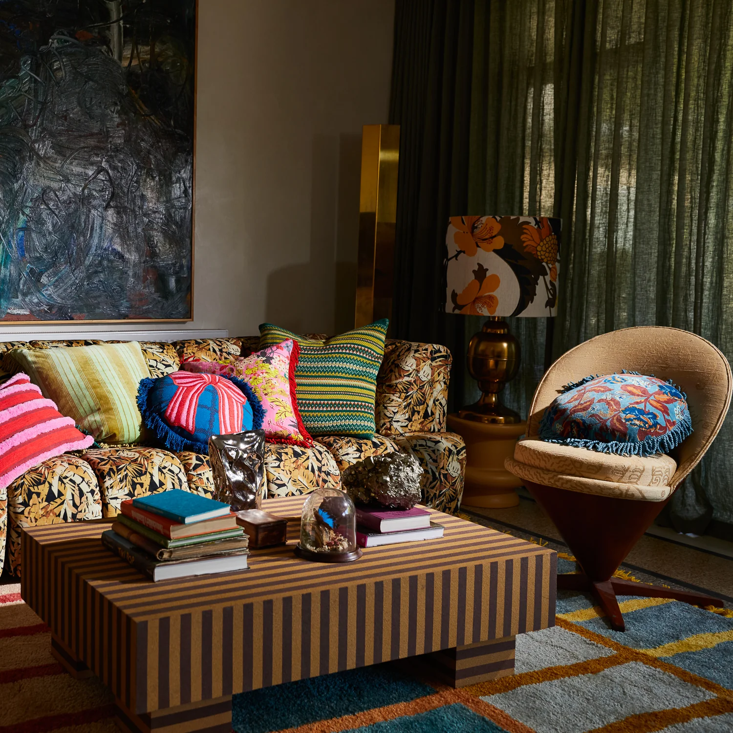 Margot Velvet Cushion - Celeste - Image 5