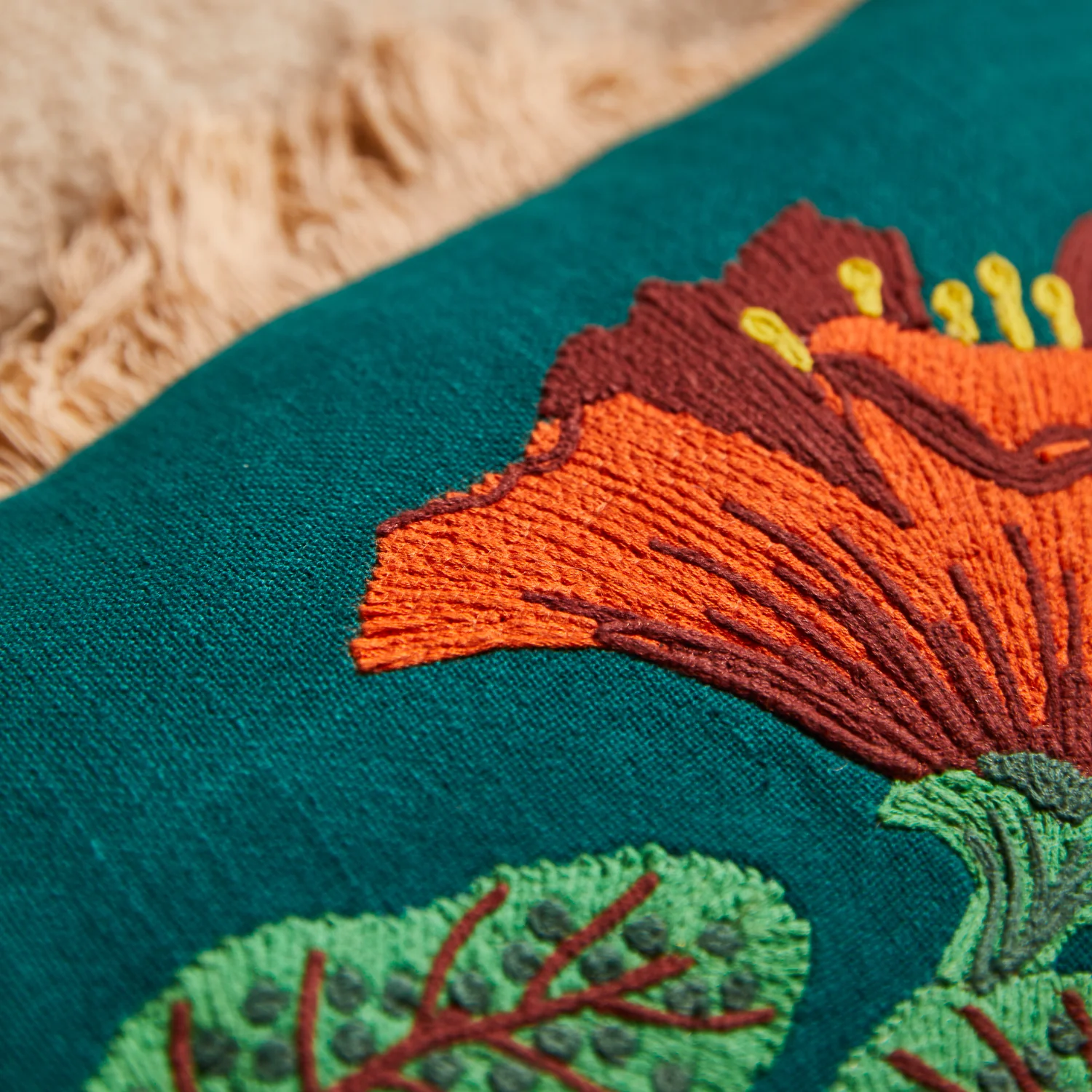 Maria Embroidered Cushion - Image 3