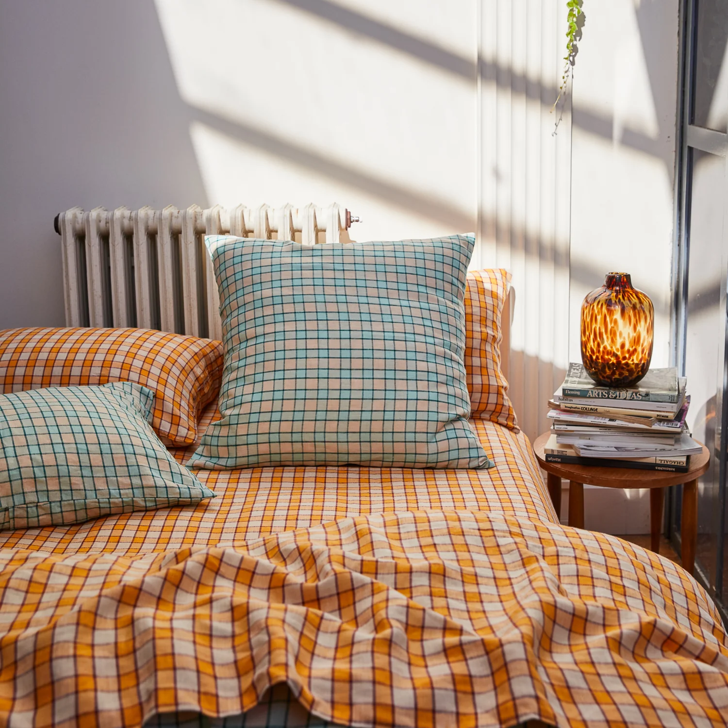 Marquis Linen Euro Pillowcase Set - Jade - Image 2