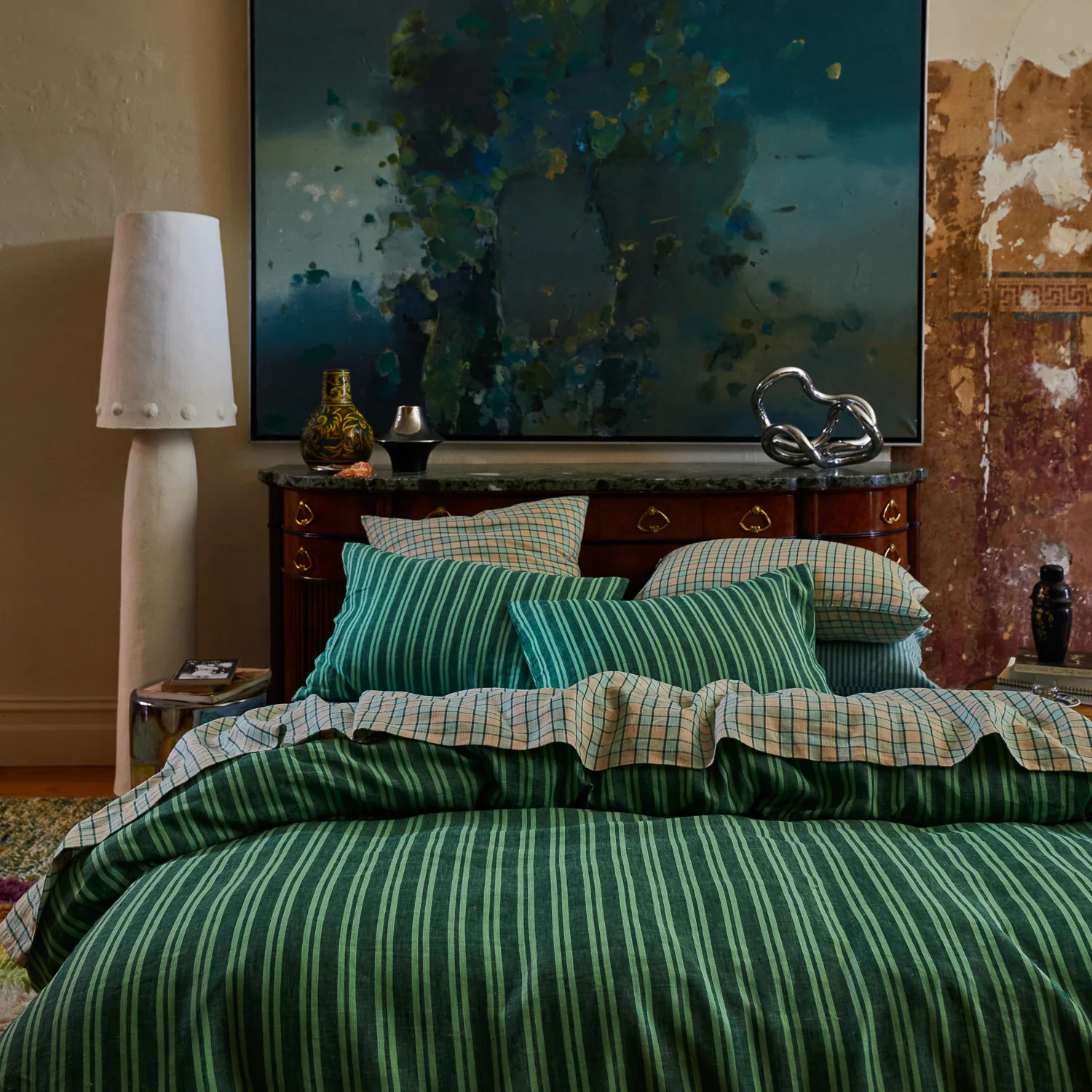 Marquis Linen Sheets - Jade - Image 2