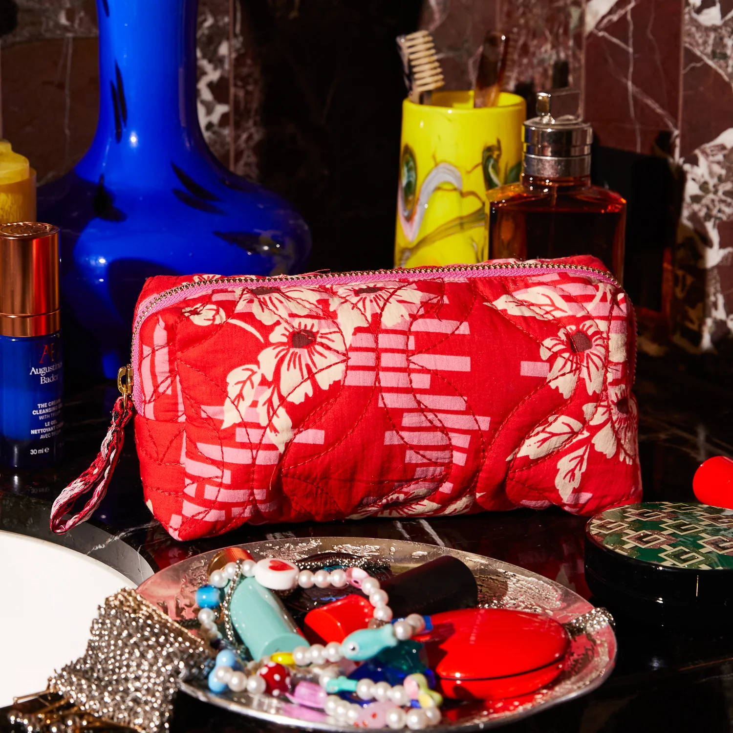 Marta Travel Pouch - Vermillion - Image 3