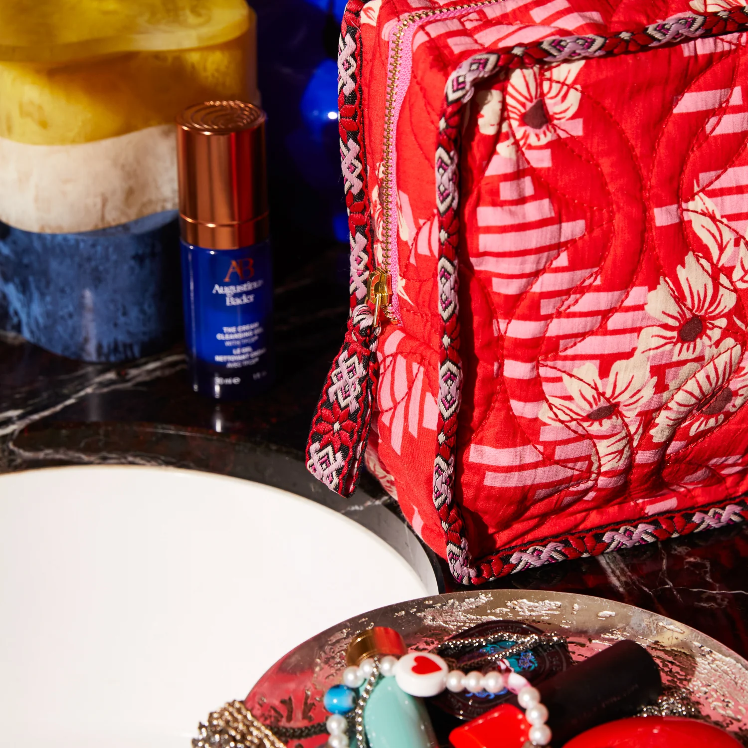 Marta Vanity Bag - Vermillion - Image 3