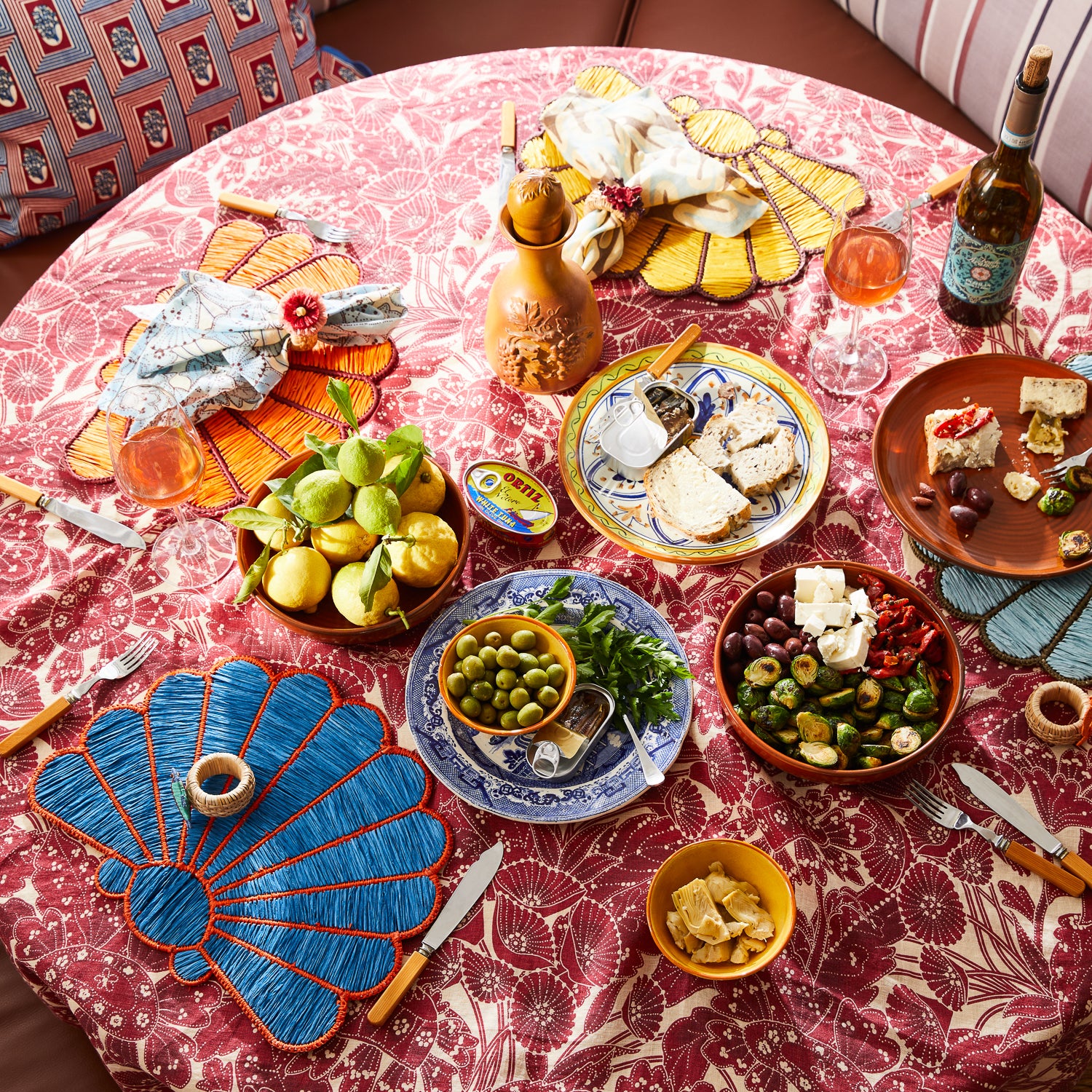 Mia Placemat Set - Azure - Image 3