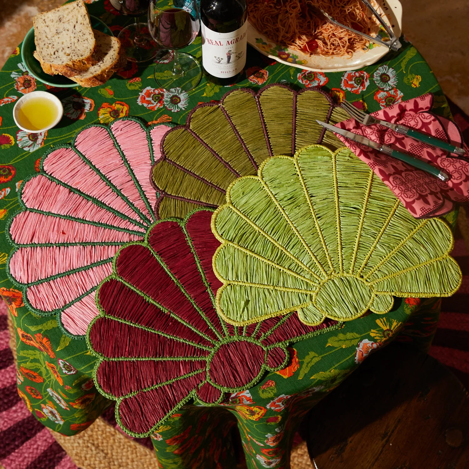 Mia Placemat Set - Key Lime - Image 2