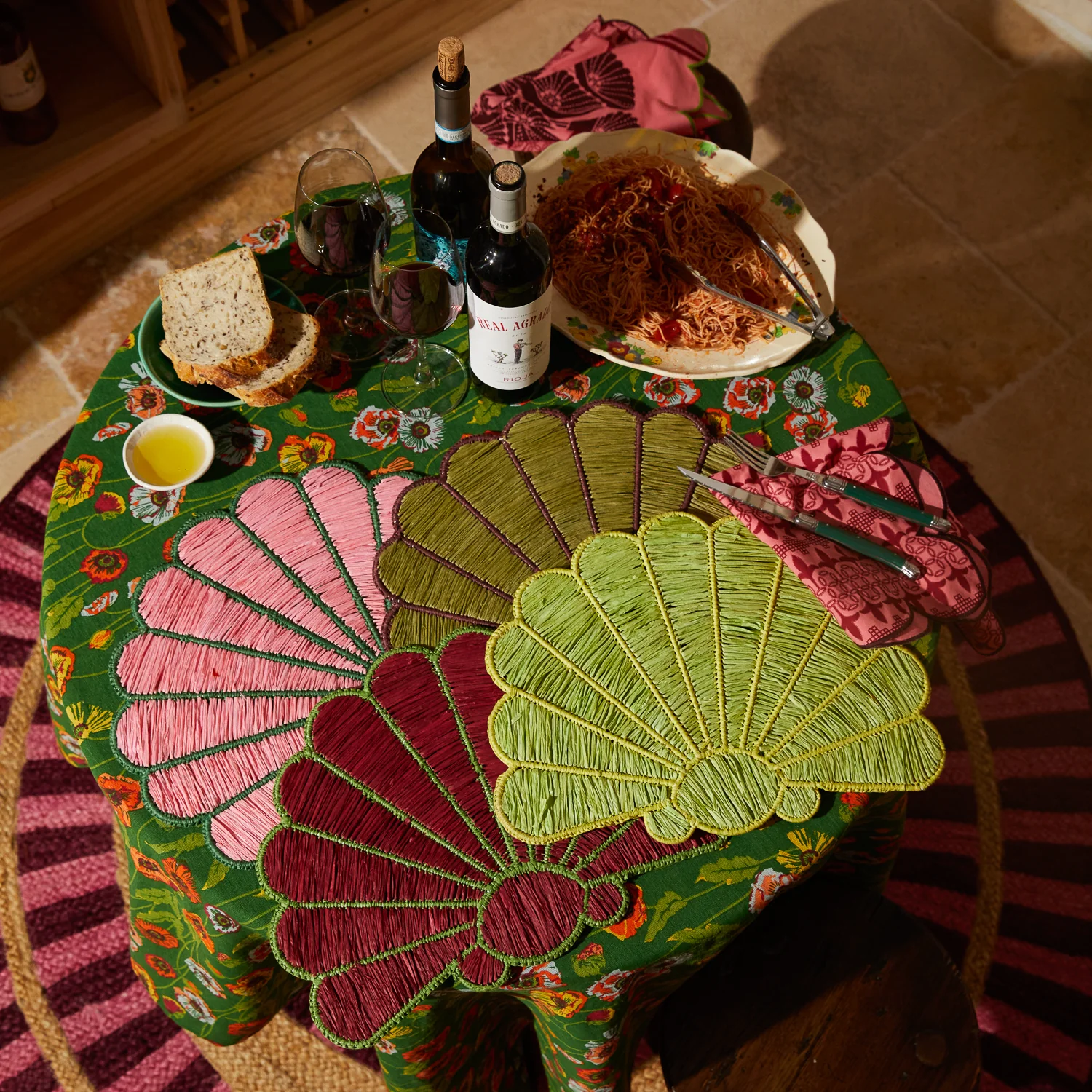 Mia Placemat Set - Key Lime - Image 6