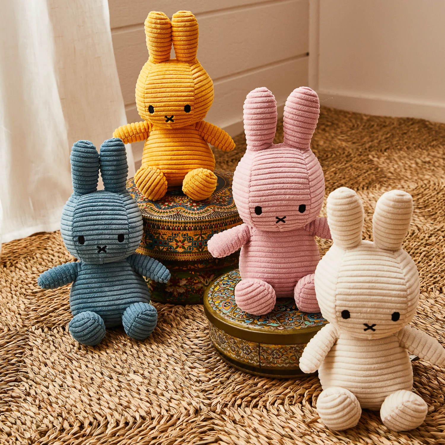 Miffy Corduroy Soft Toy - Aviator Blue - Image 3