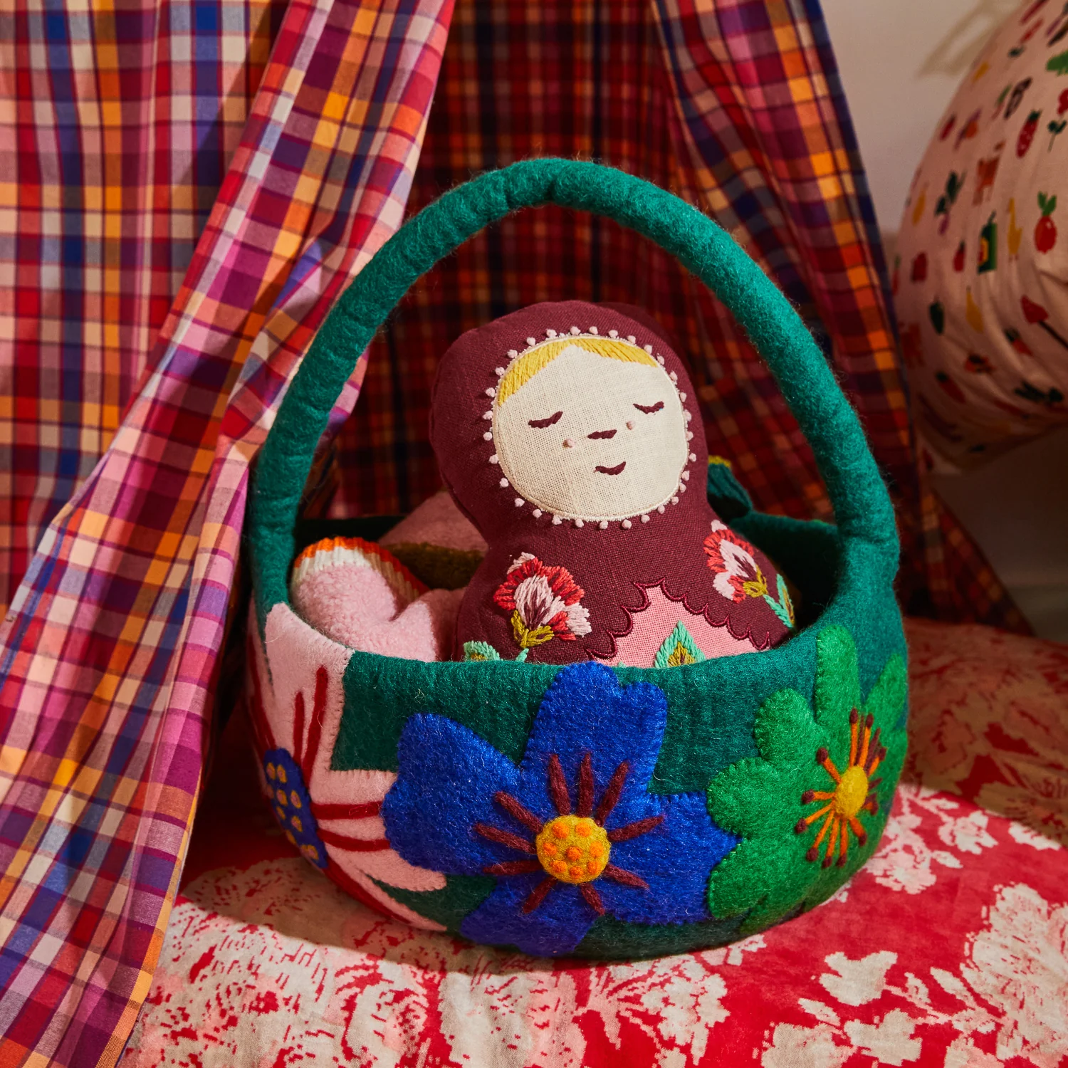 Milena Embroidered Cushion - Image 2