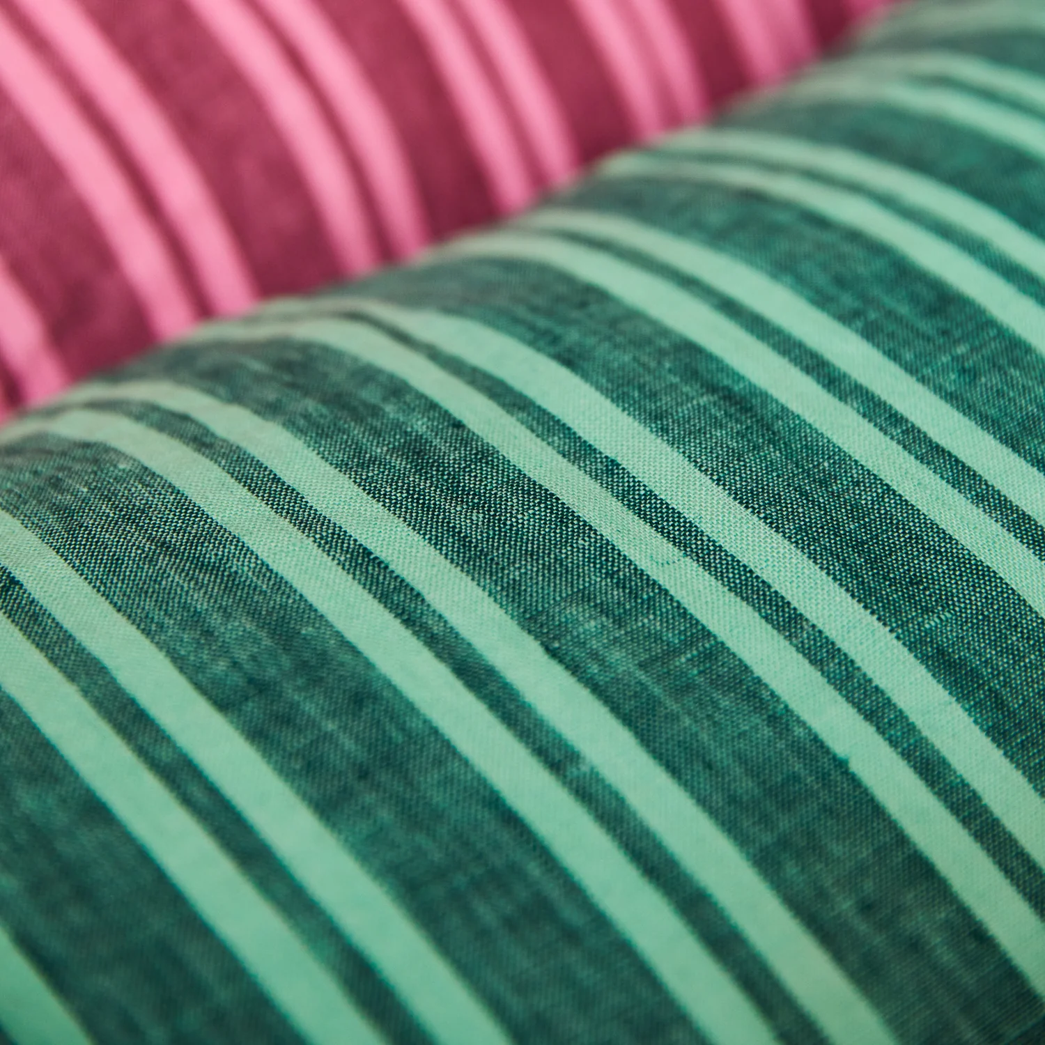 Nadine Linen Euro Pillowcase Set - Forest - Image 8
