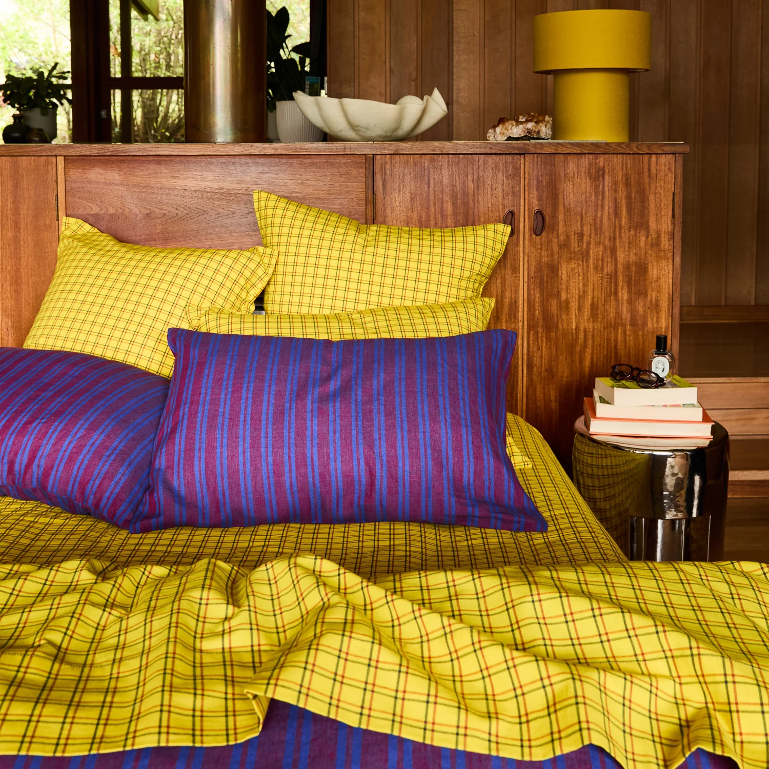 Nadine Linen Pillowcase Set - Burnt Sienna - Image 2