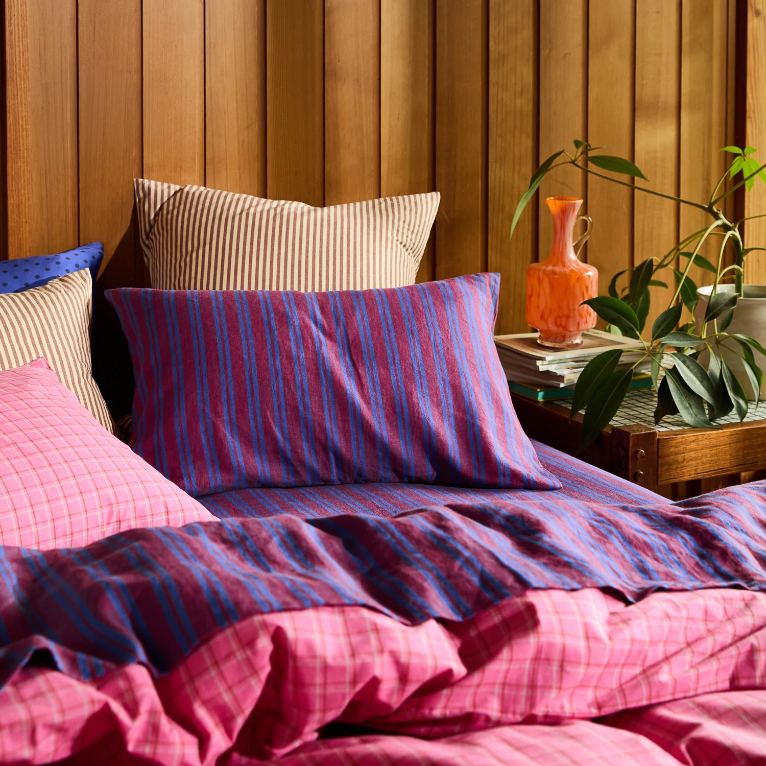 Nadine Linen Pillowcase Set - Burnt Sienna - Image 8