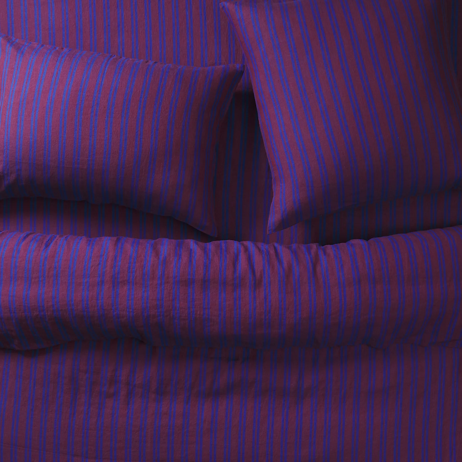 Nadine Linen Euro Pillowcase Set - Burnt Sienna - Image 2