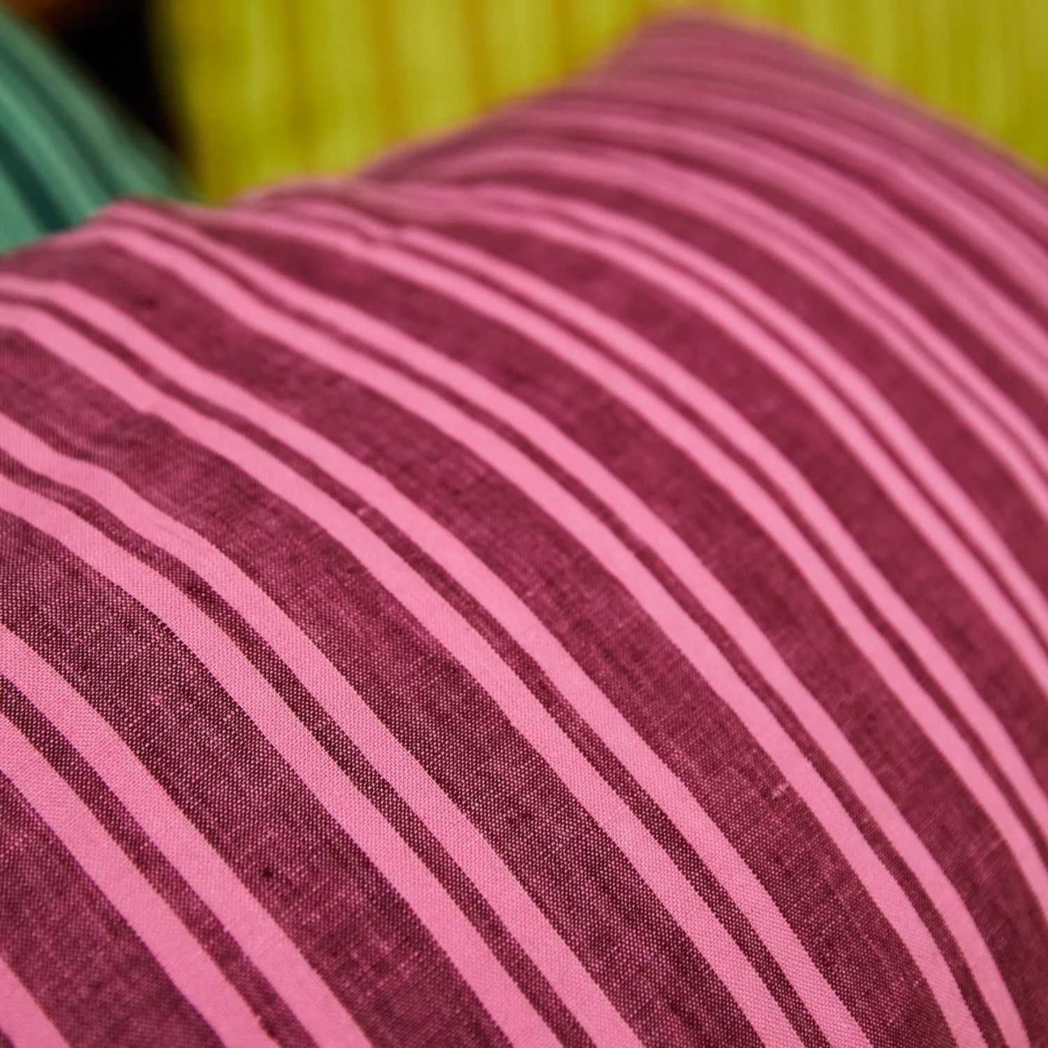 Nadine Linen Pillowcase Set - Mahogany - Image 5