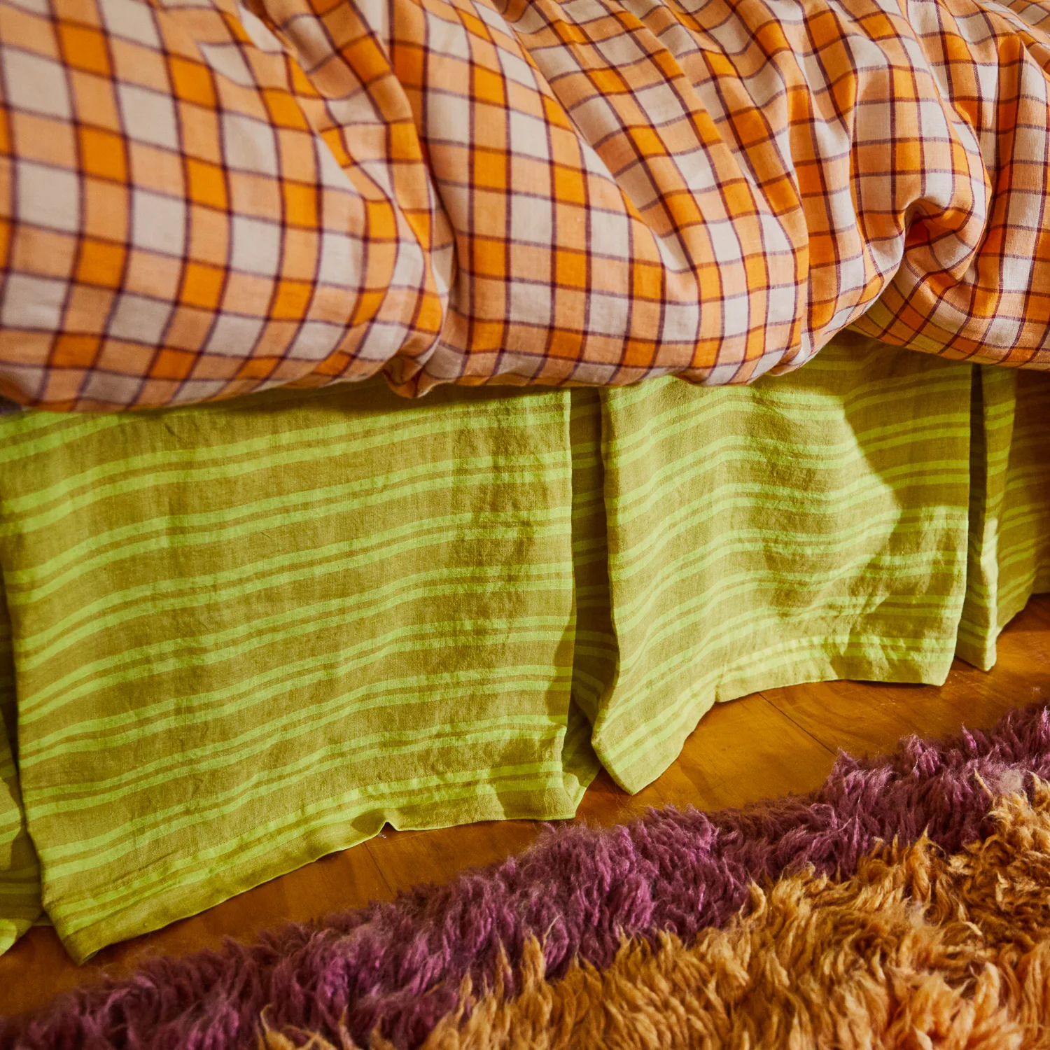Nadine Linen Pleated Valance - Olive - Image 2