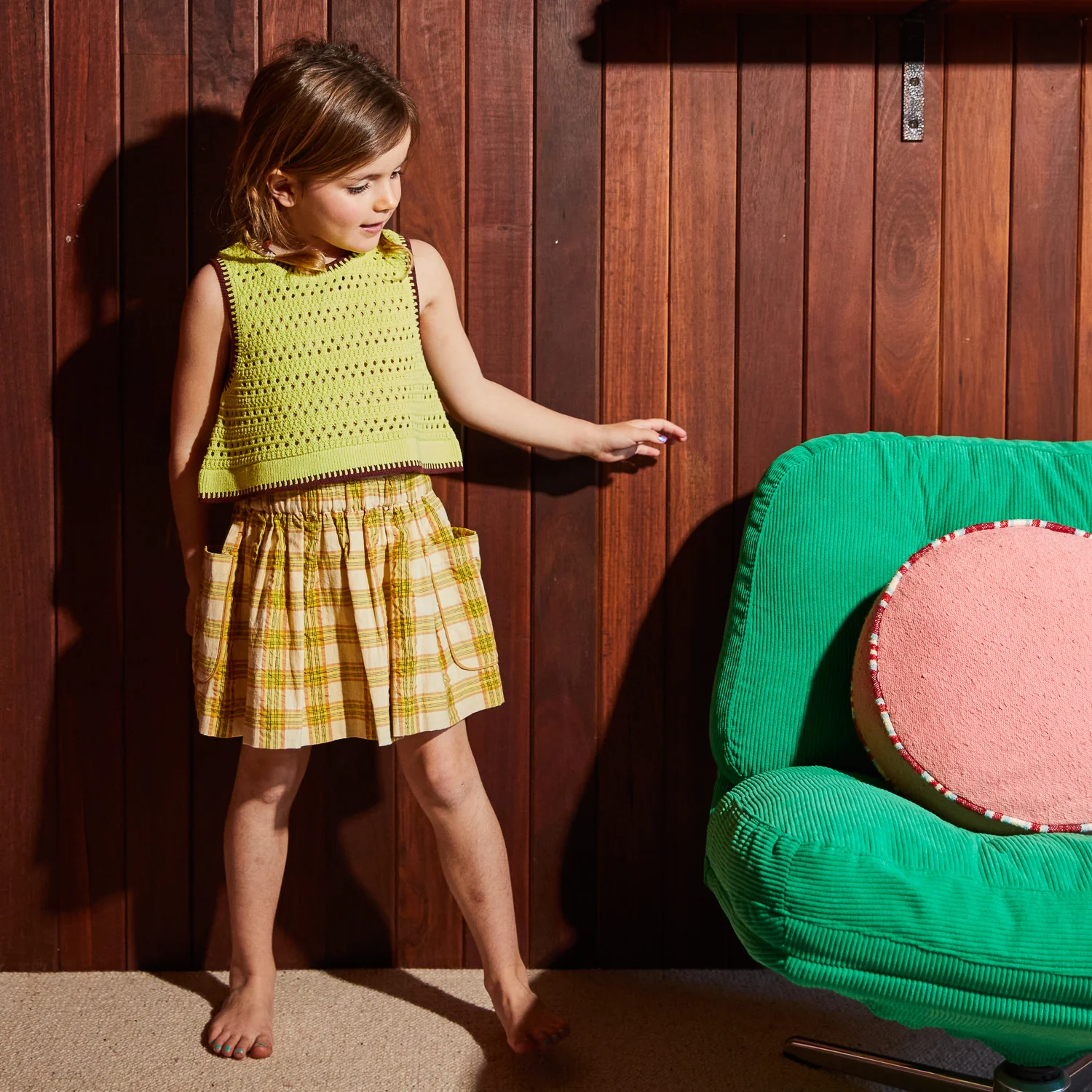Natalina Kids Knit Top - Zest - Image 7