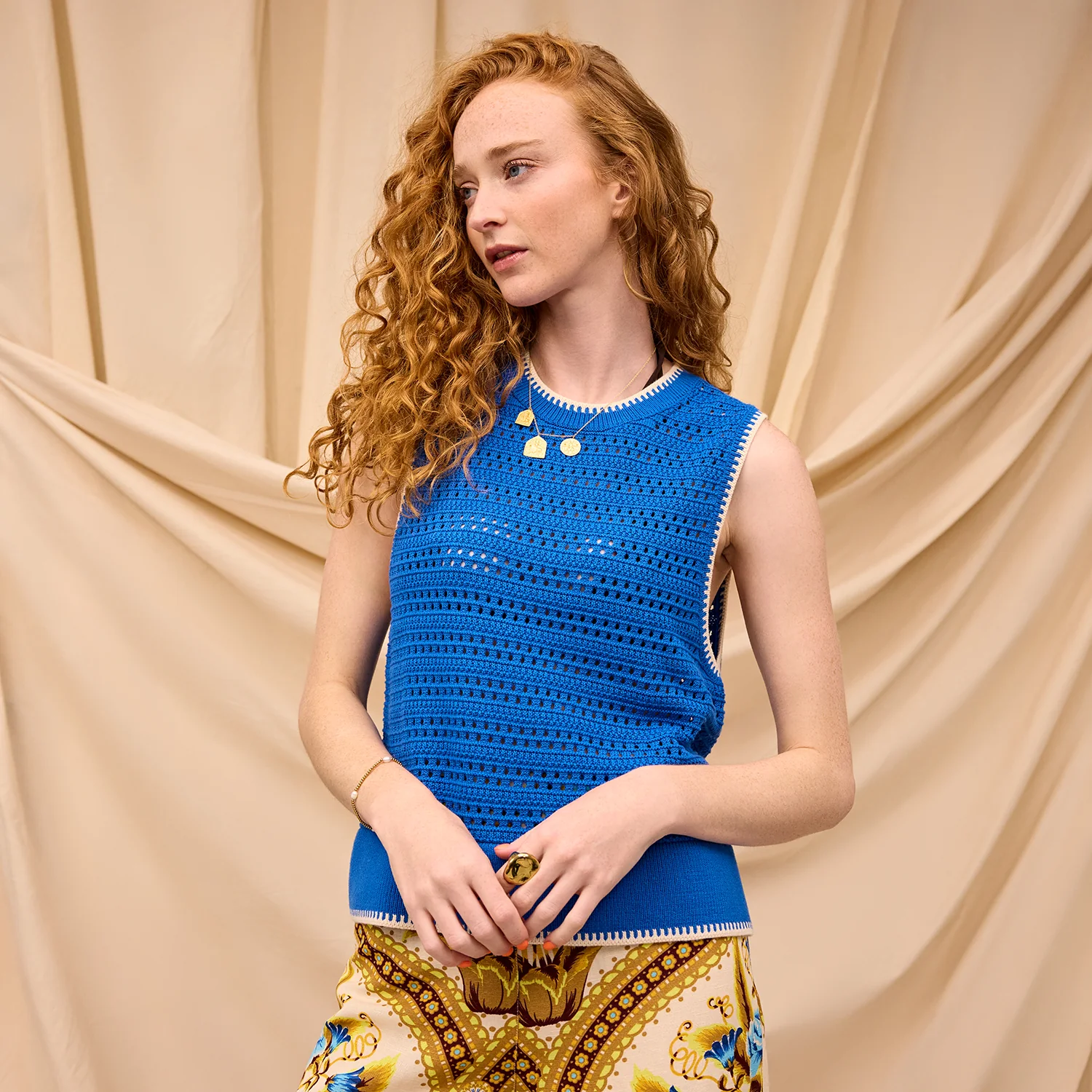 Natalina Knit Top - Azure - Image 4