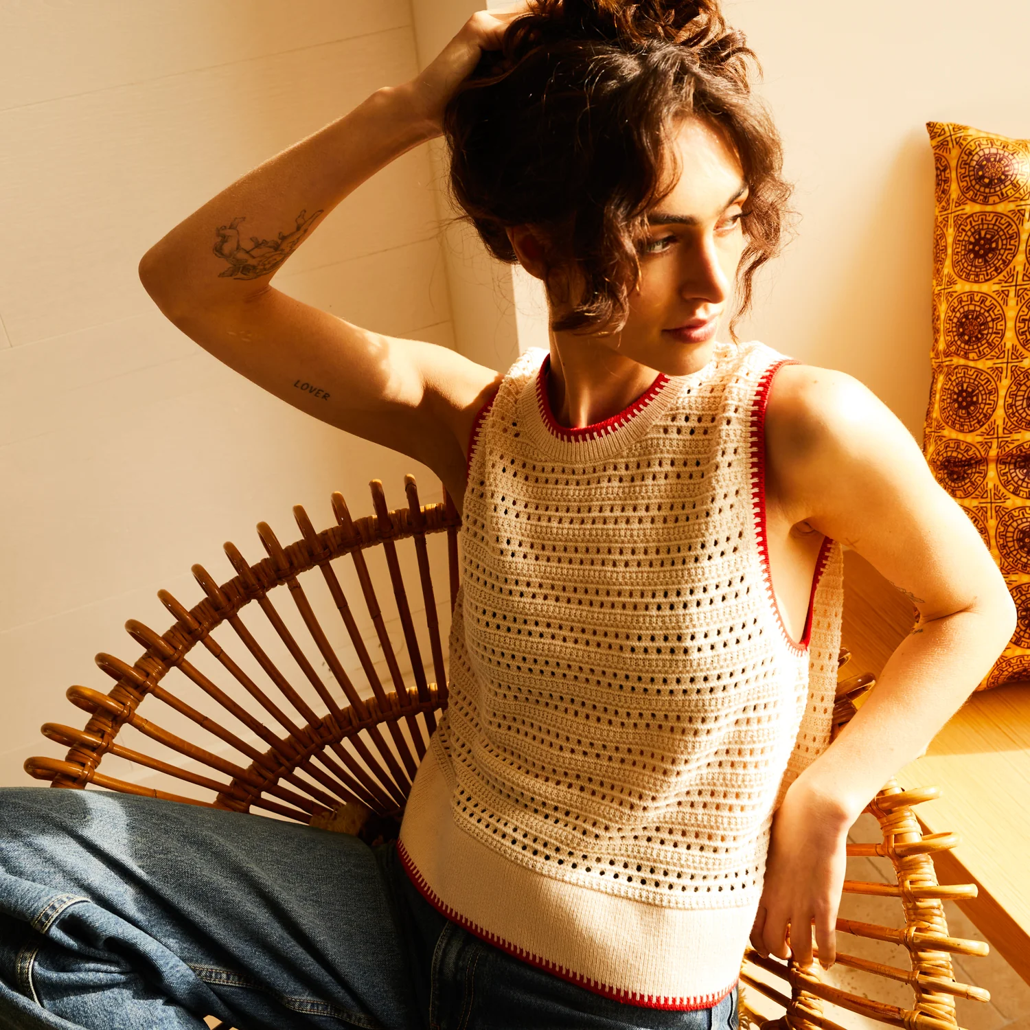 Natalina Knit Top - Pearl - Image 6