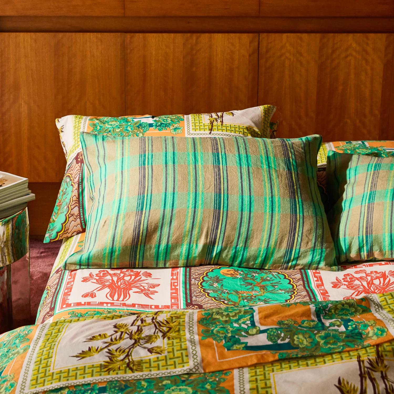 Nicolette Linen Pillowcase Set - Juniper - Image 2