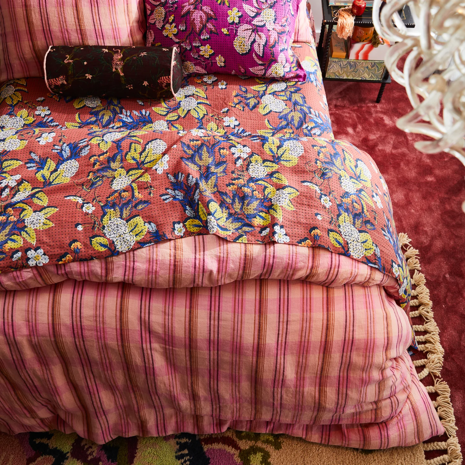 Nicolette Linen Quilt Cover - Poudre - Image 3