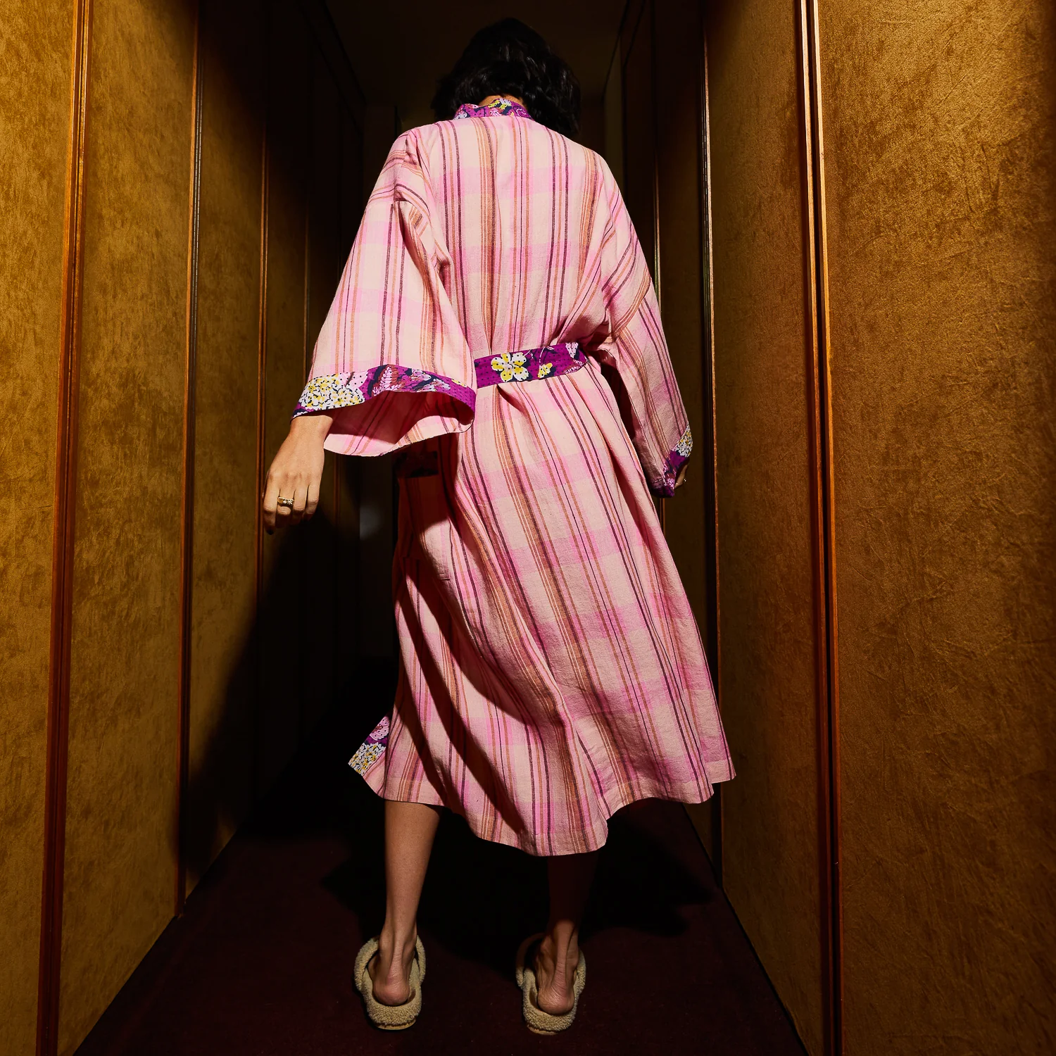 Nicolette Linen Robe - Poudre - Image 2
