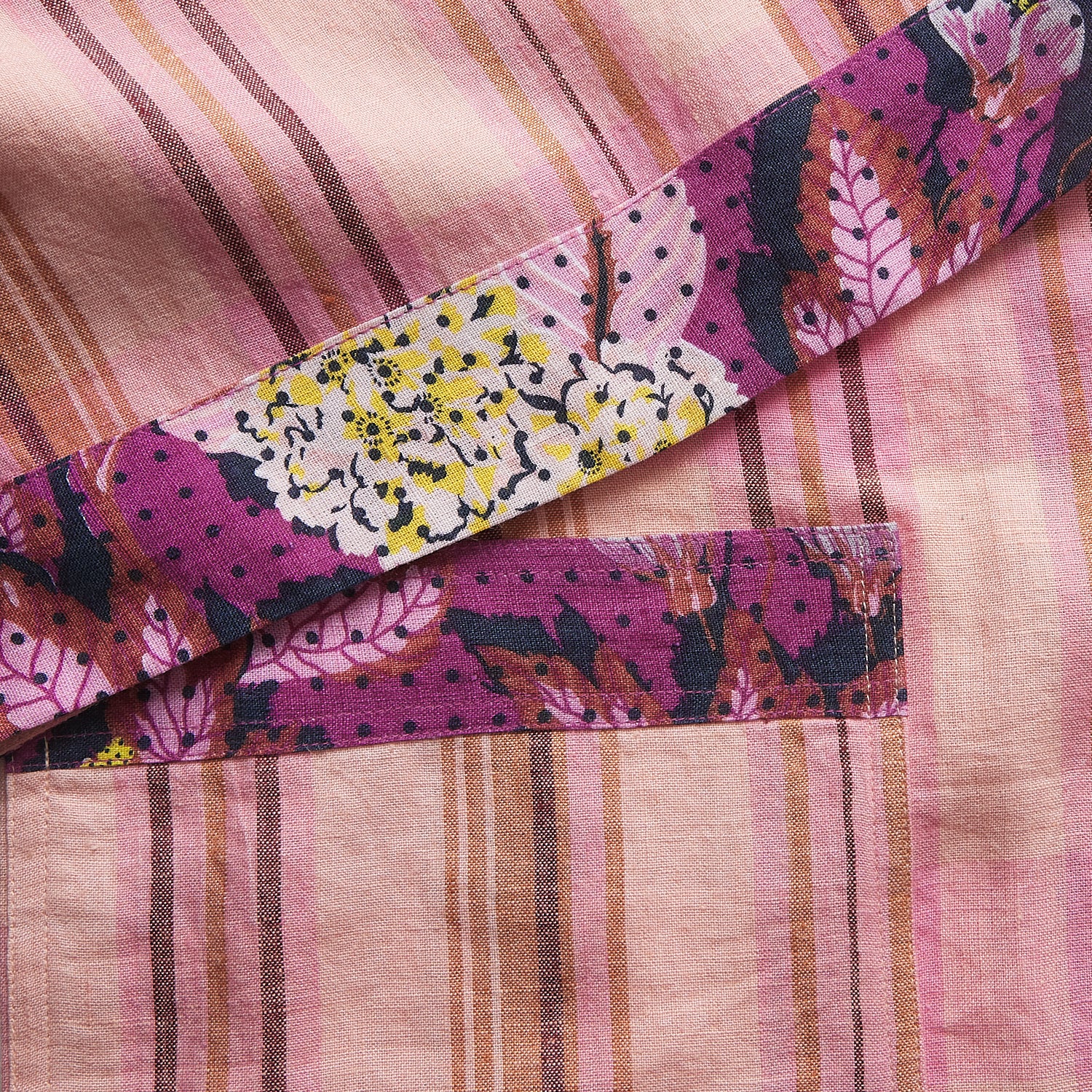 Nicolette Linen Robe - Poudre - Image 8