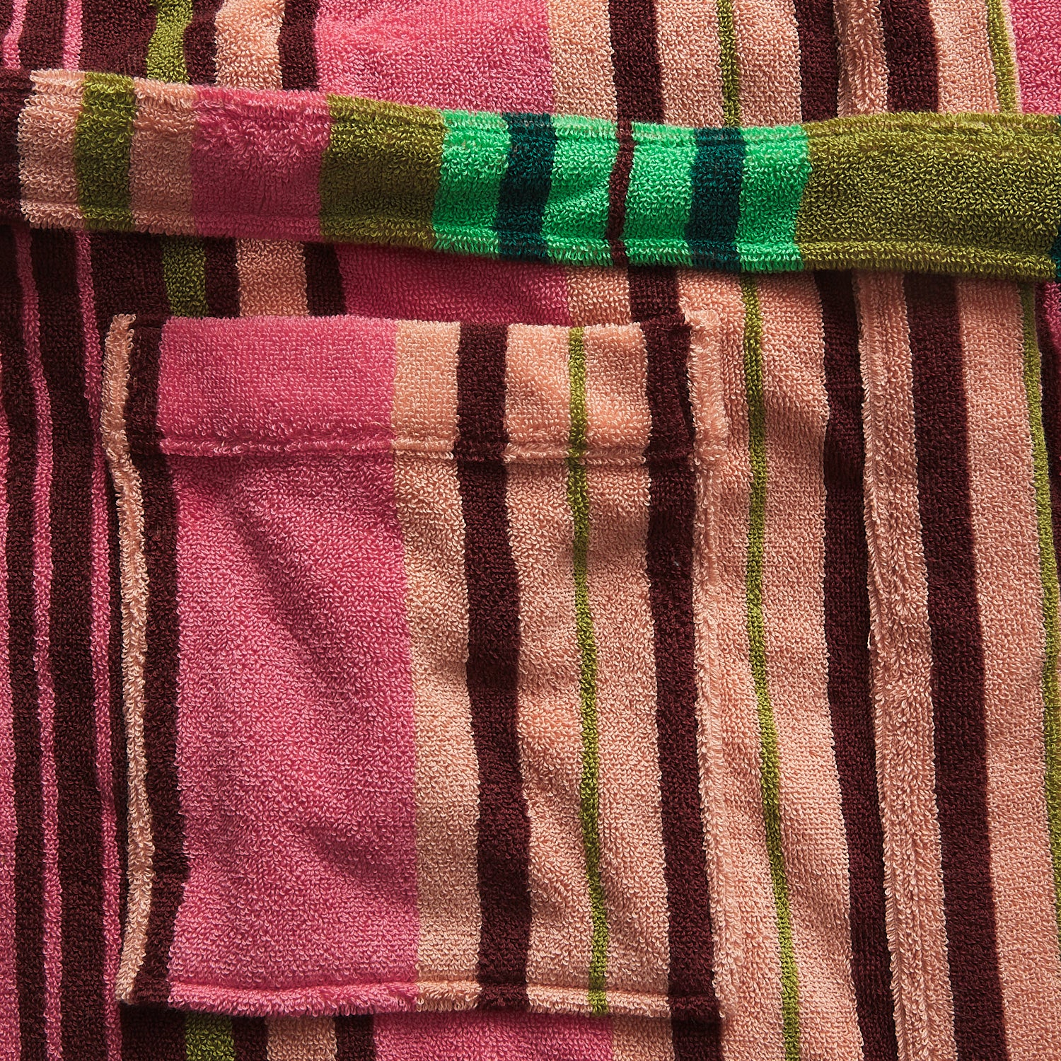 Nicolette Towelling Robe - Juniper - Image 6