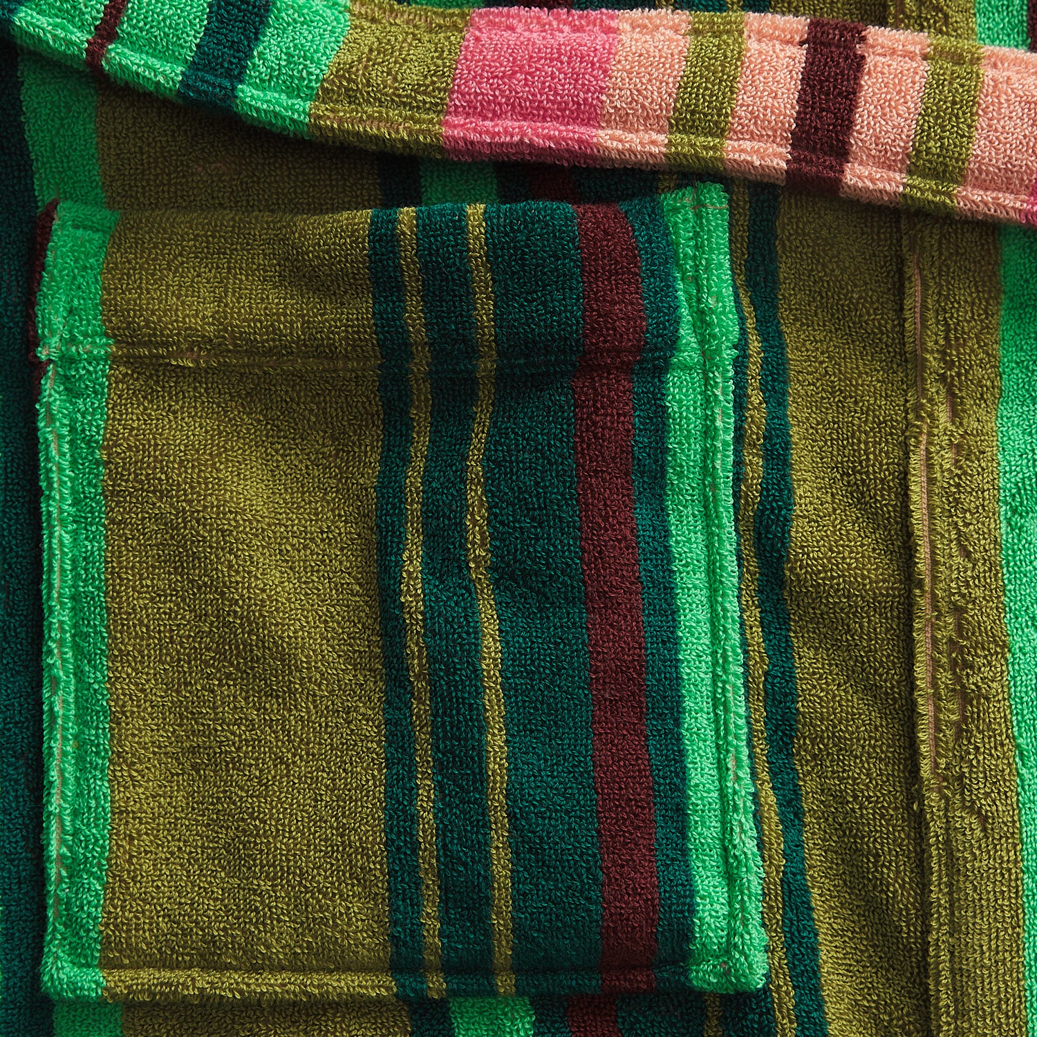 Nicolette Towelling Robe - Juniper - Image 7