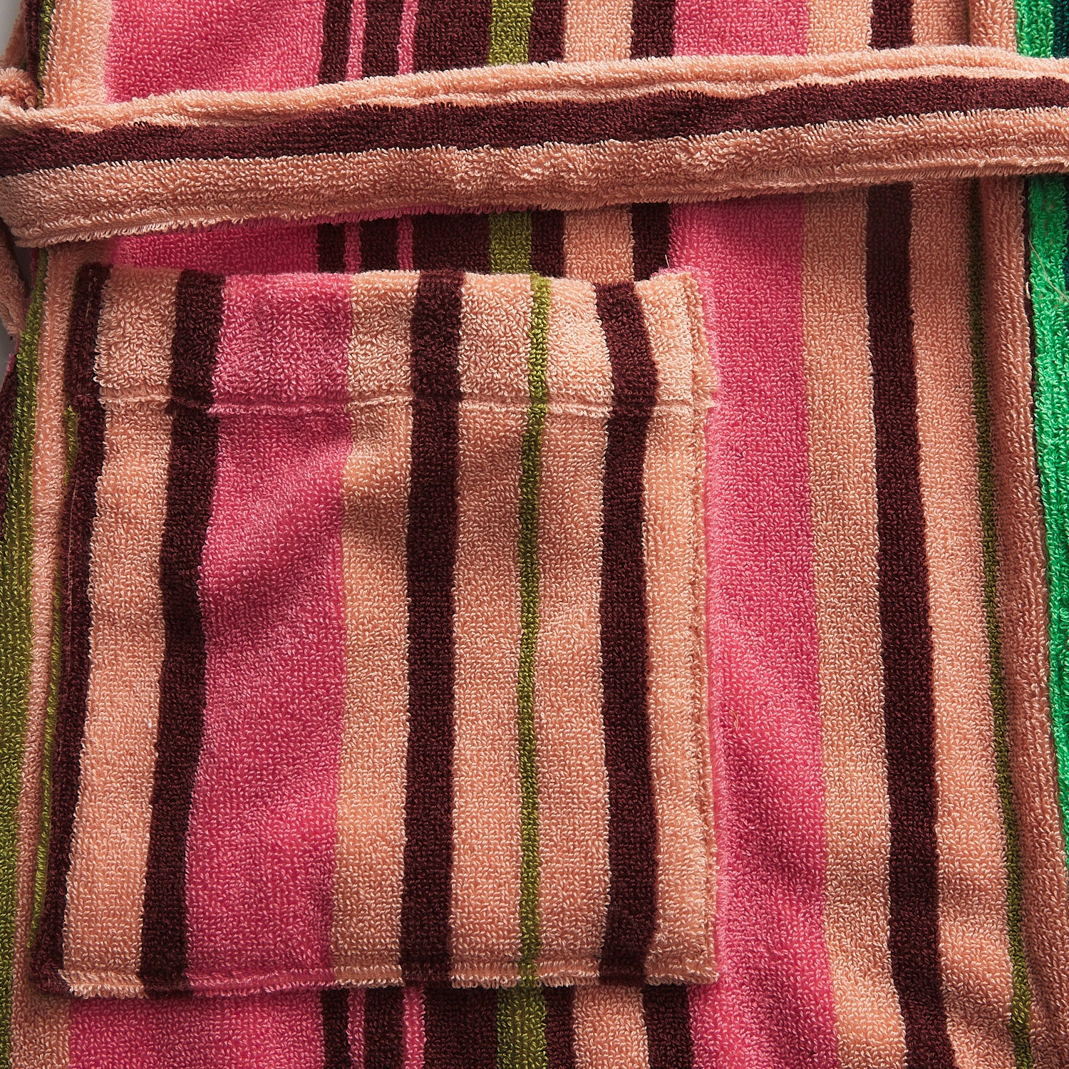 Nicolette Towelling Robe - Juniper - Image 8