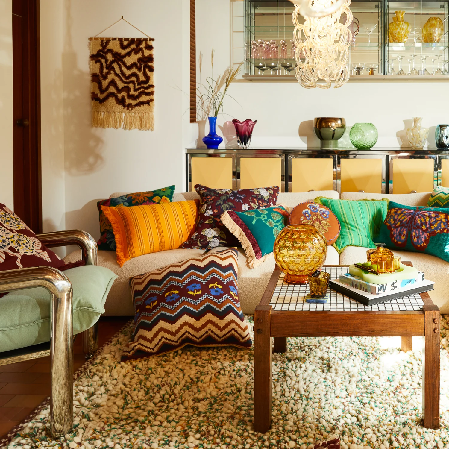 Nicolette Woven Cushion - Marigold - Image 5