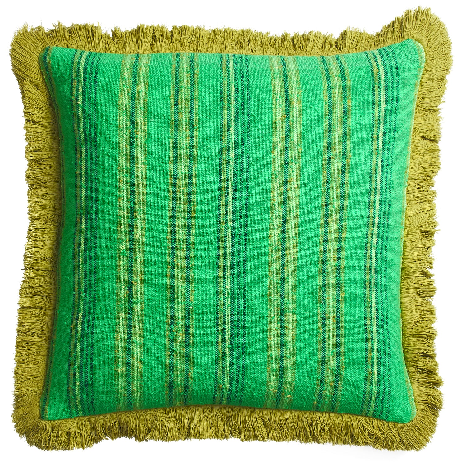 Nicolette Woven Cushion - Spring Green