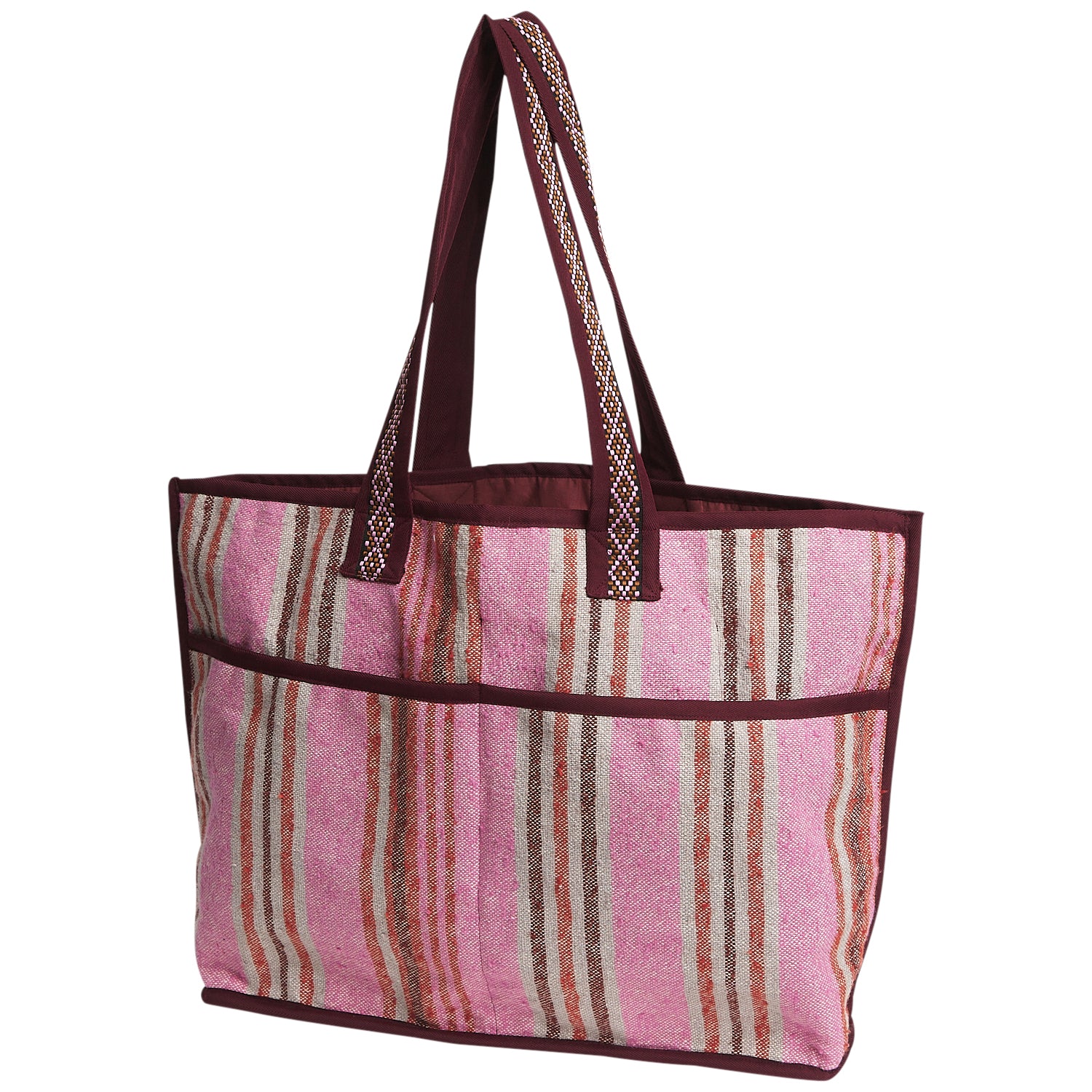 Nicolette Woven Tote Bag - Pansy - Image 6